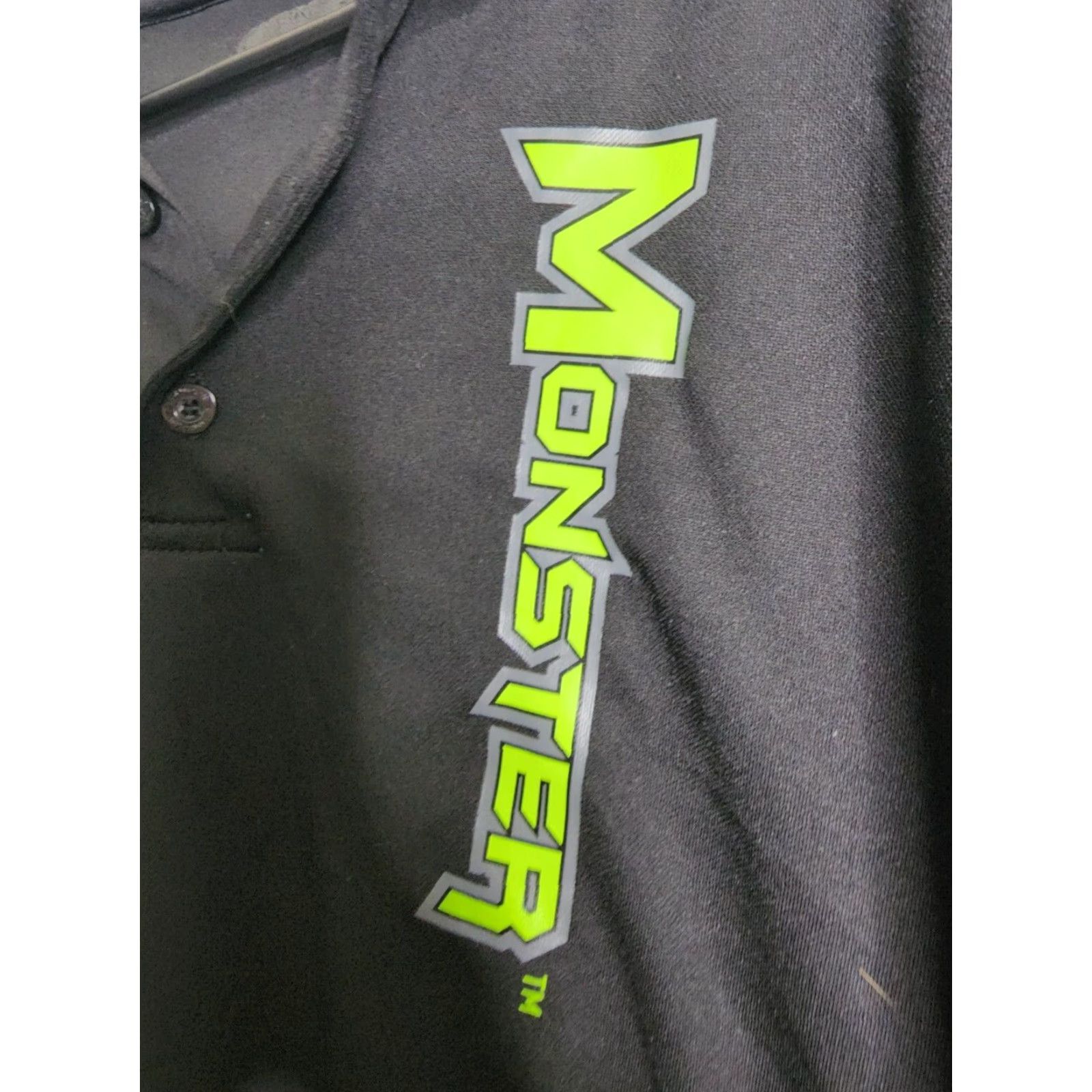 Vintage Monster Energy Polo Shirt Mens Size XL Black Logo Polyester Shirt Polo Size US XL / EU 56 / 4 - 4 Thumbnail