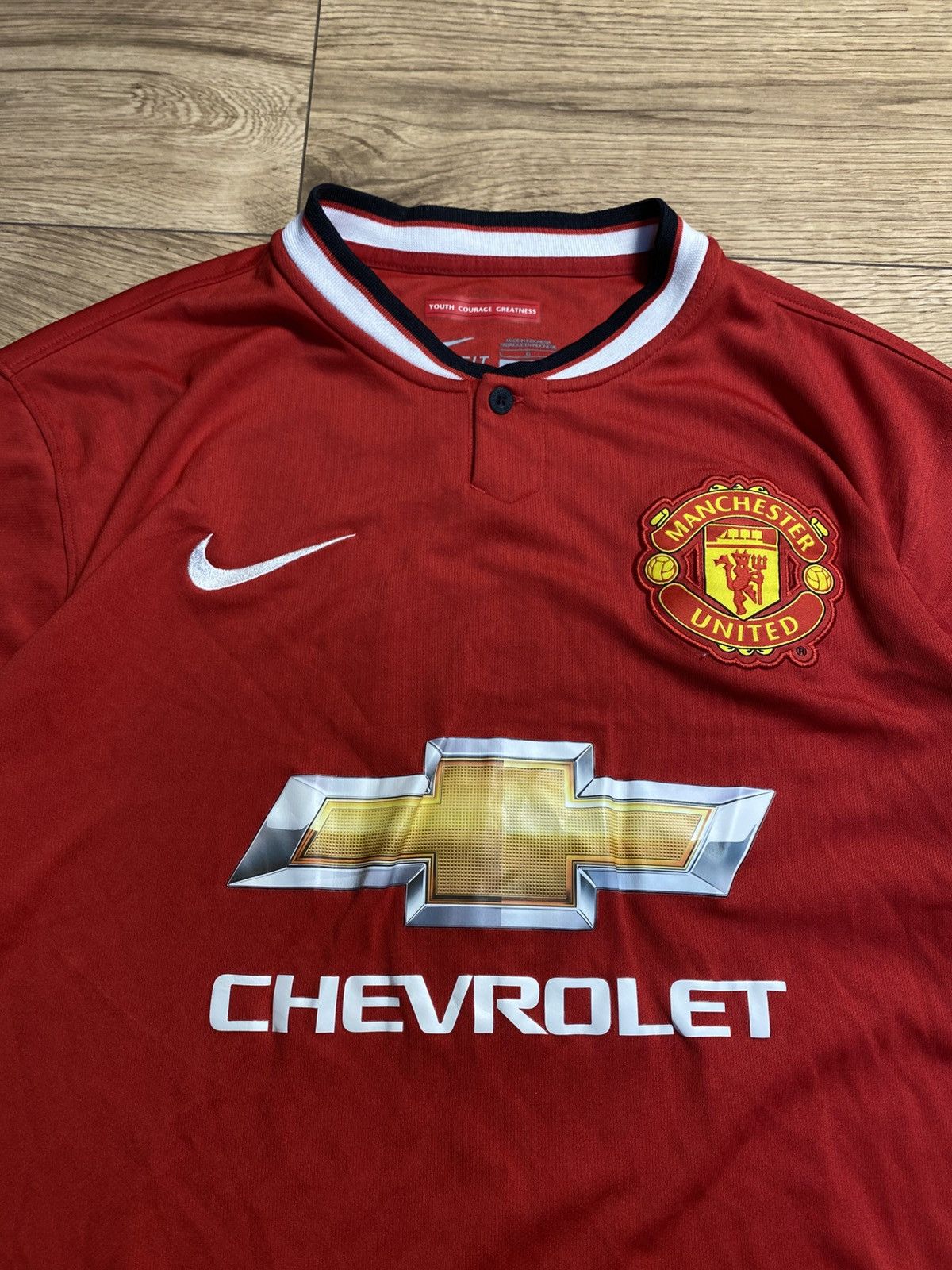 Nike Nike Manchester United 2014-15 Home Long Sleeve Di Maria #7 Size US L / EU 52-54 / 3 - 4 Thumbnail