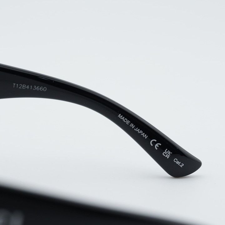 Gucci Gucci GG2168S 008 Sunglasses Shiny Black Shield Frame, Grey Size ONE SIZE - 7 Thumbnail