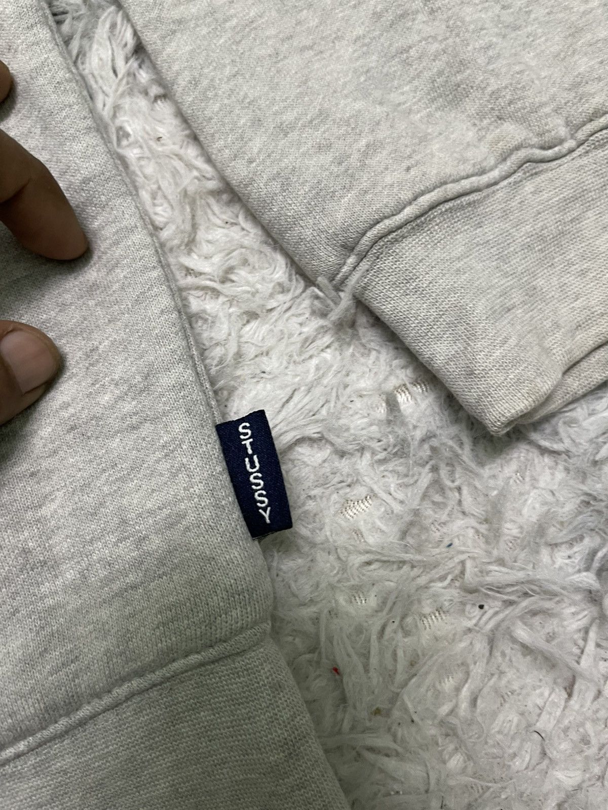 Stussy 2000s STUSSY JAPAN HOODIE ZIP UP SIMPLE DESIGN DISTRESSED Size US L / EU 52-54 / 3 - 10 Thumbnail
