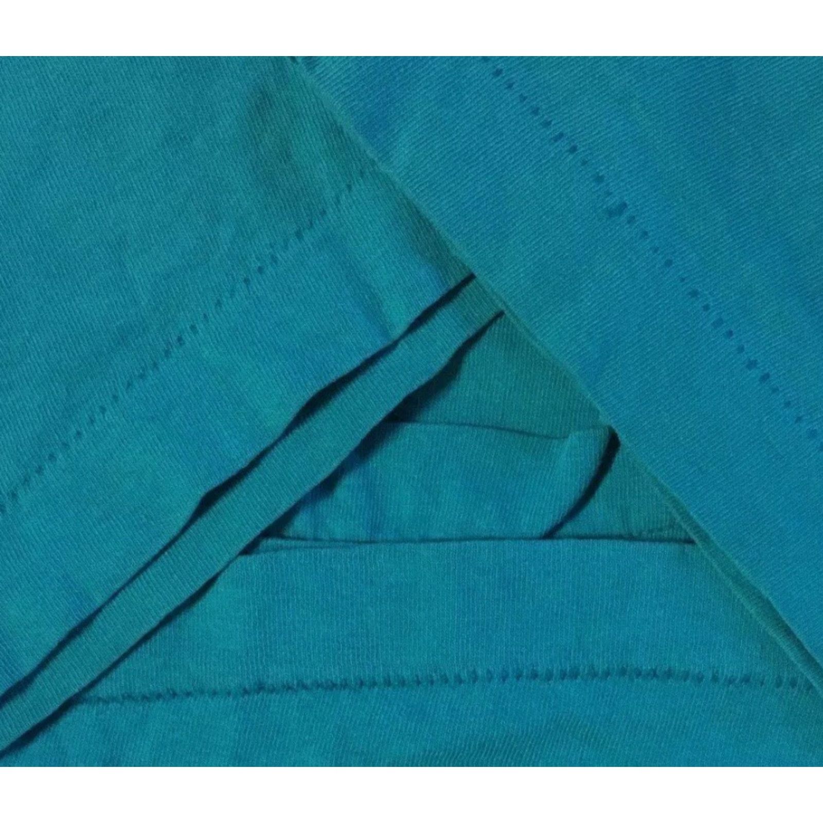 Fruit Of The Loom VINTAGE FOTL Shirt Mens L Blue 80s 90s Grunge Punk Surf Skate Distressed Single Stitch USA Made Size US L / EU 52-54 / 3 - 3 Thumbnail