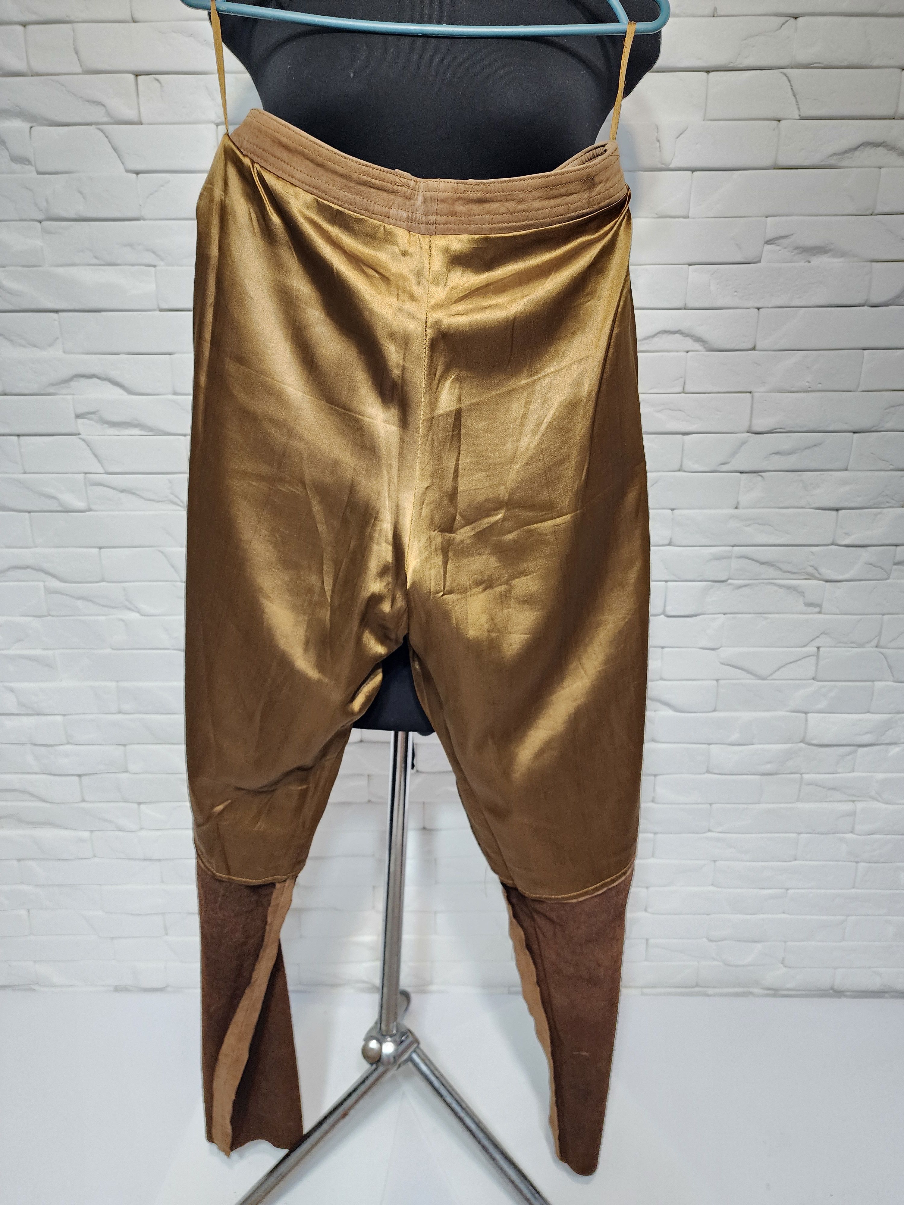 Genuine Leather Brown Men's Nubuck Leather Pants Size US 31 - 10 Thumbnail