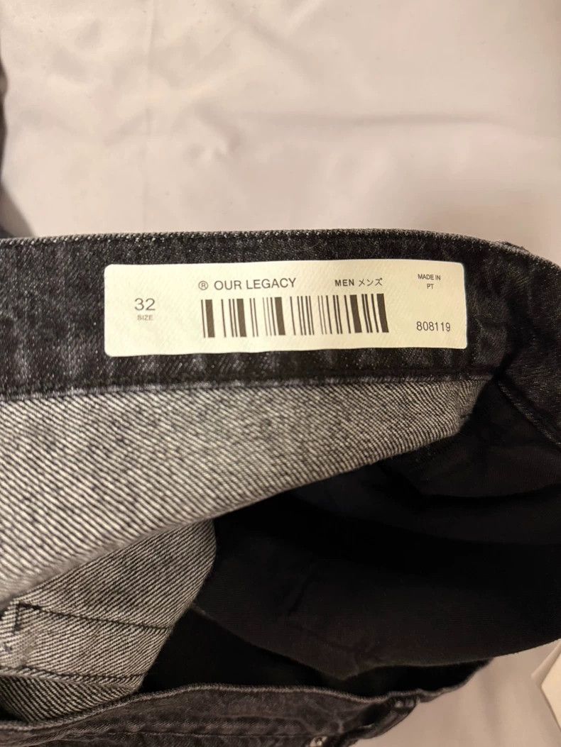 Our Legacy our legacy Third cut black gray washed jeans 2503-Nextarrow Size US 32 / EU 48 - 4 Thumbnail