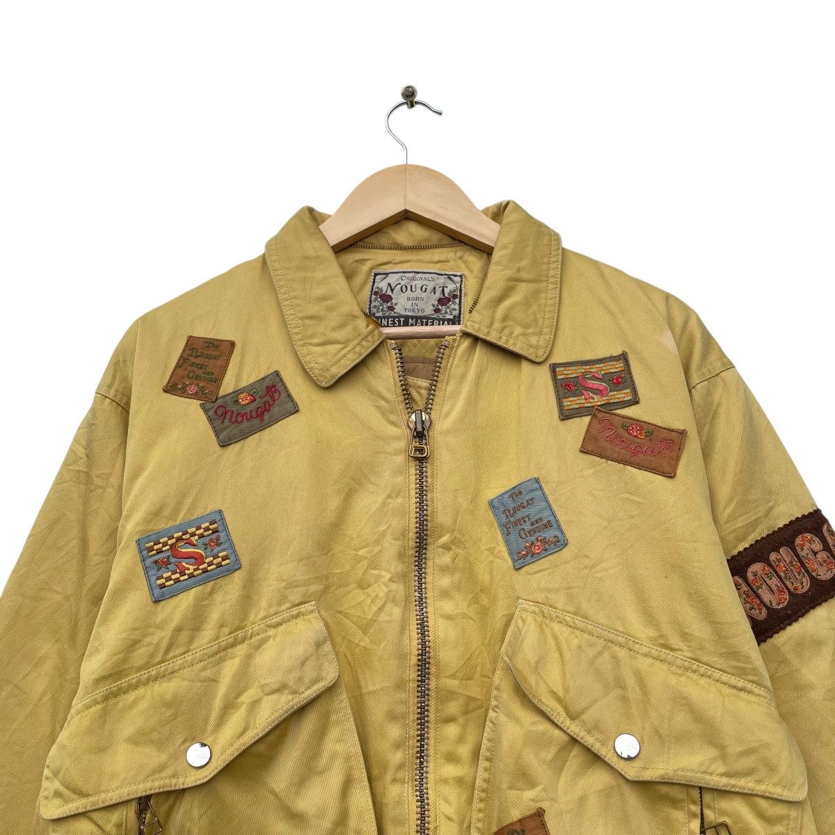 Japanese Brand 💥Japanese Brand Nougat Bomber Double D Pocket Pacth Jacket Size US M / EU 48-50 / 2 - 3 Thumbnail