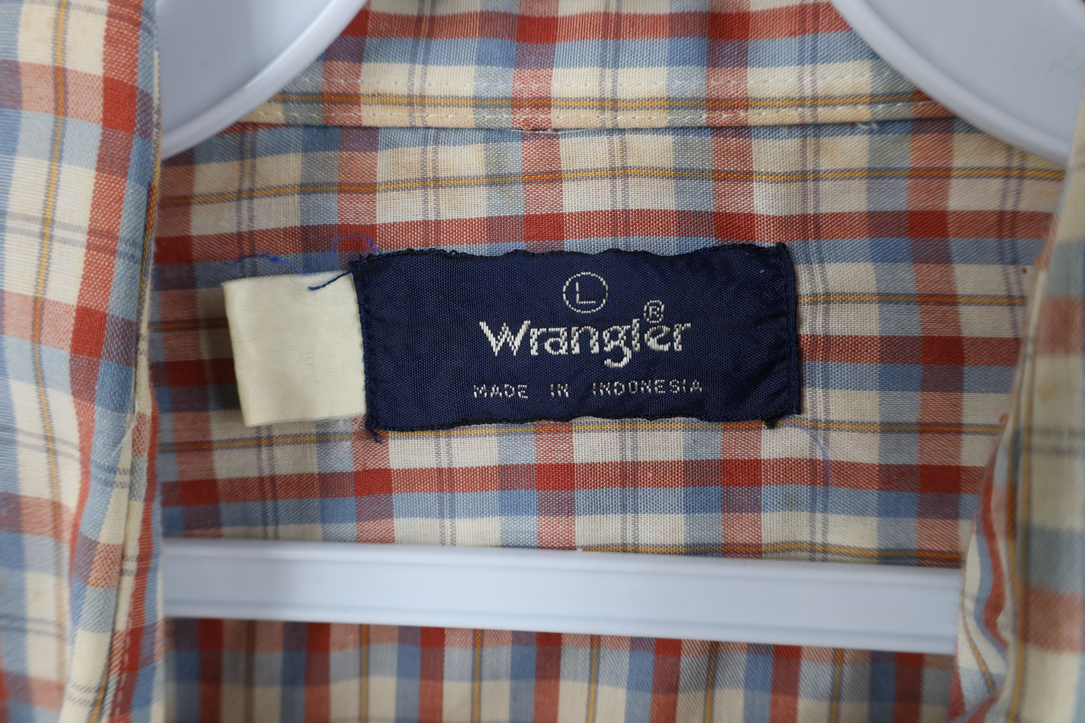 Wrangler Vintage 70s 80s Wrangler Western Collared Button Shirt Plaid Size US L / EU 52-54 / 3 - 8 Thumbnail