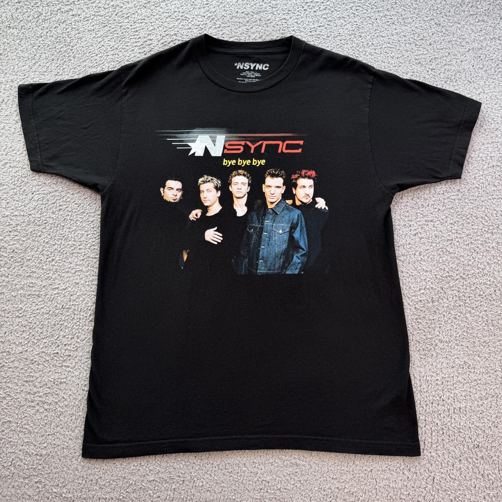 Other NSYNC Bye Bye Bye Band T Shirt Black Boy Band Tee L Y2K Pop Size US L / EU 52-54 / 3 - 1 Thumbnail