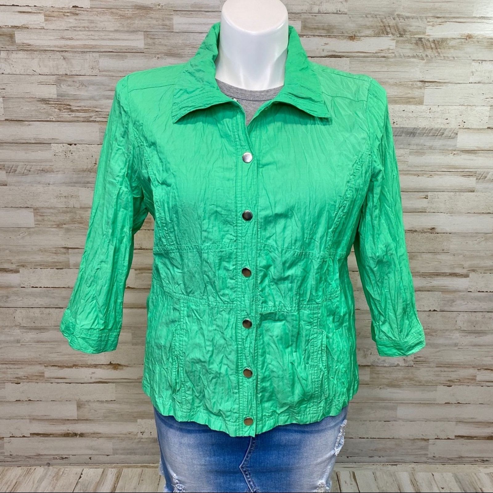 Chicos Zenergy by Chico’s Hayden Crinkle Jacket Size Chico's 2 or L Size L / US 10 / IT 46 - 2 Thumbnail