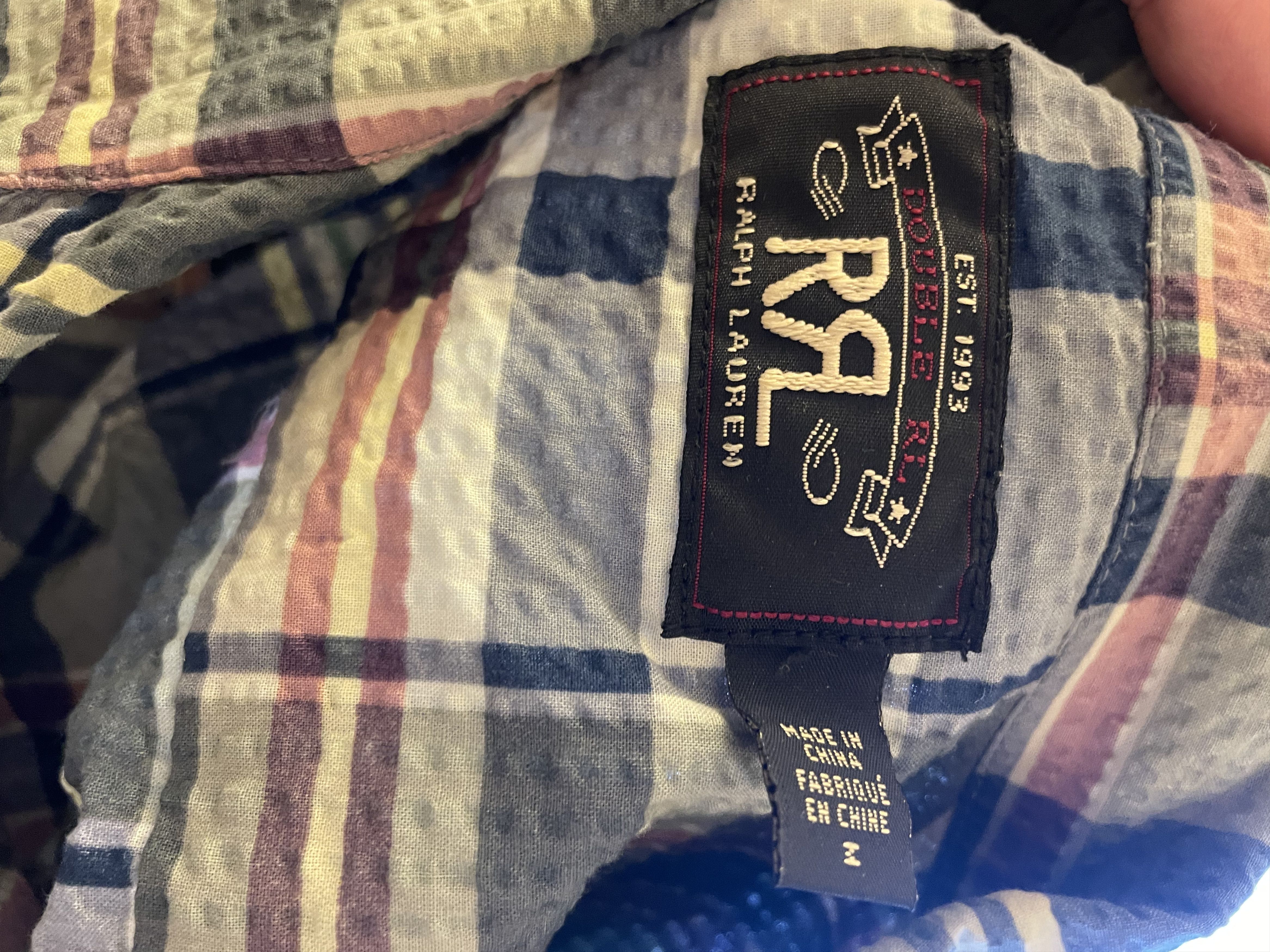 RRL Ralph Lauren Double RL Aloha Seersucker Camp Shirt – Short Sleeve Size US M / EU 48-50 / 2 - 4 Thumbnail