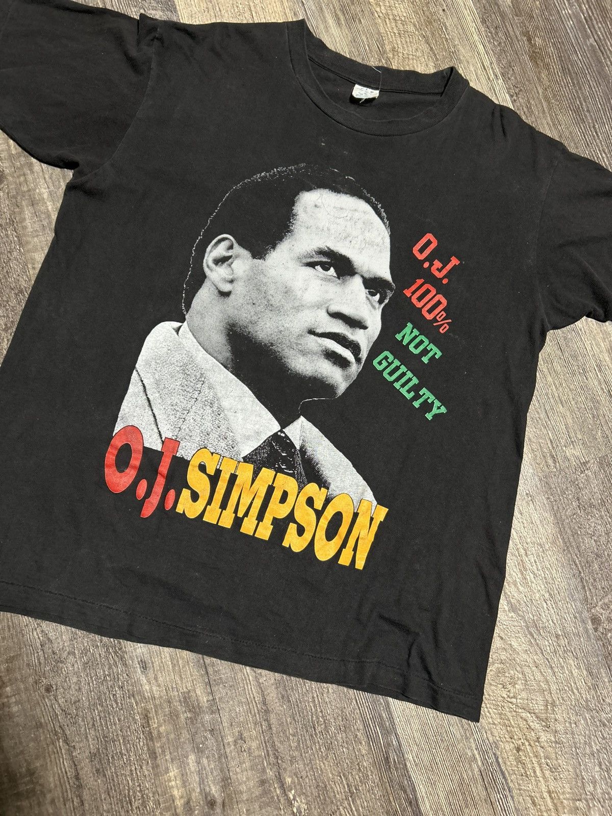 Vintage Vintage OJ Simpson Rap Tee Shirt Size US XL / EU 56 / 4 - 2 Thumbnail