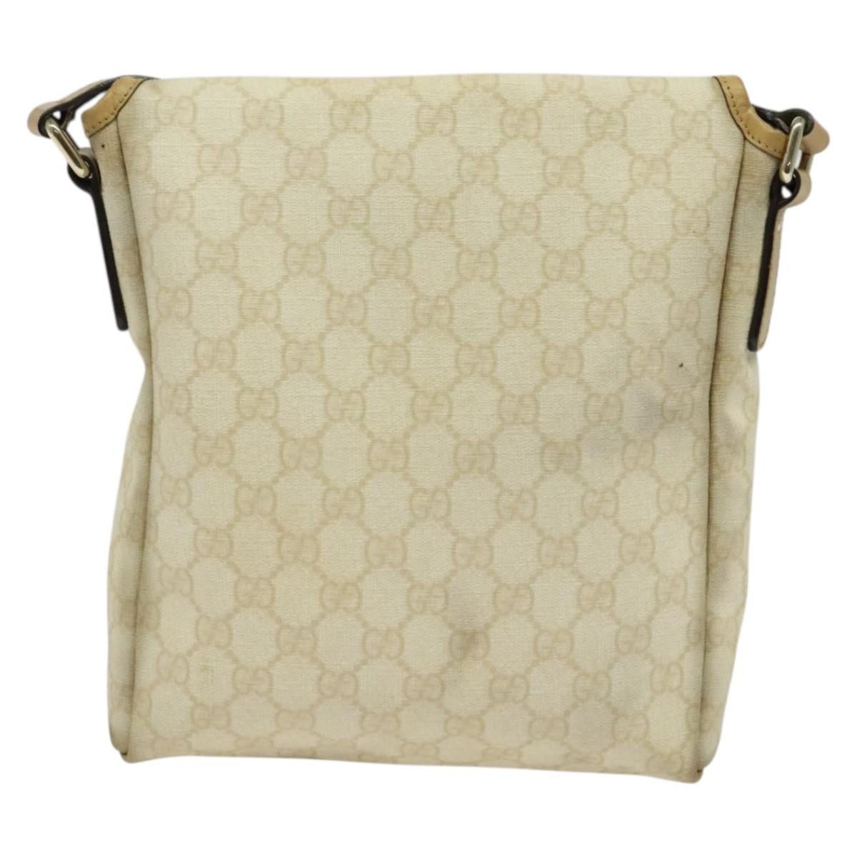 Gucci GUCCI GG Supreme Shoulder Bag Pvc White Gold Size ONE SIZE - 3 Thumbnail