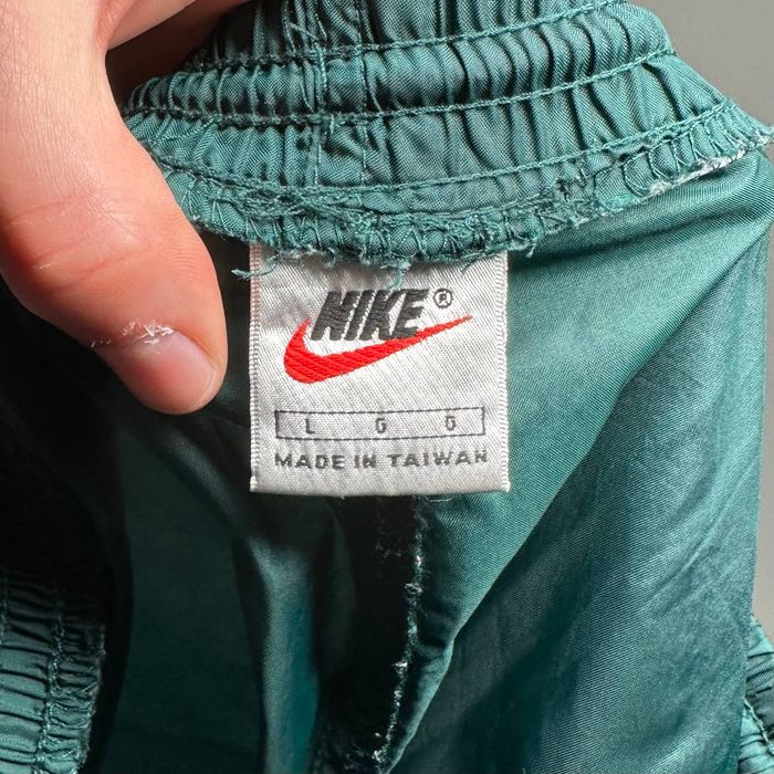 Nike Vintage Nike Track Pants Forest Green Nylon Joggers 90s Grailed