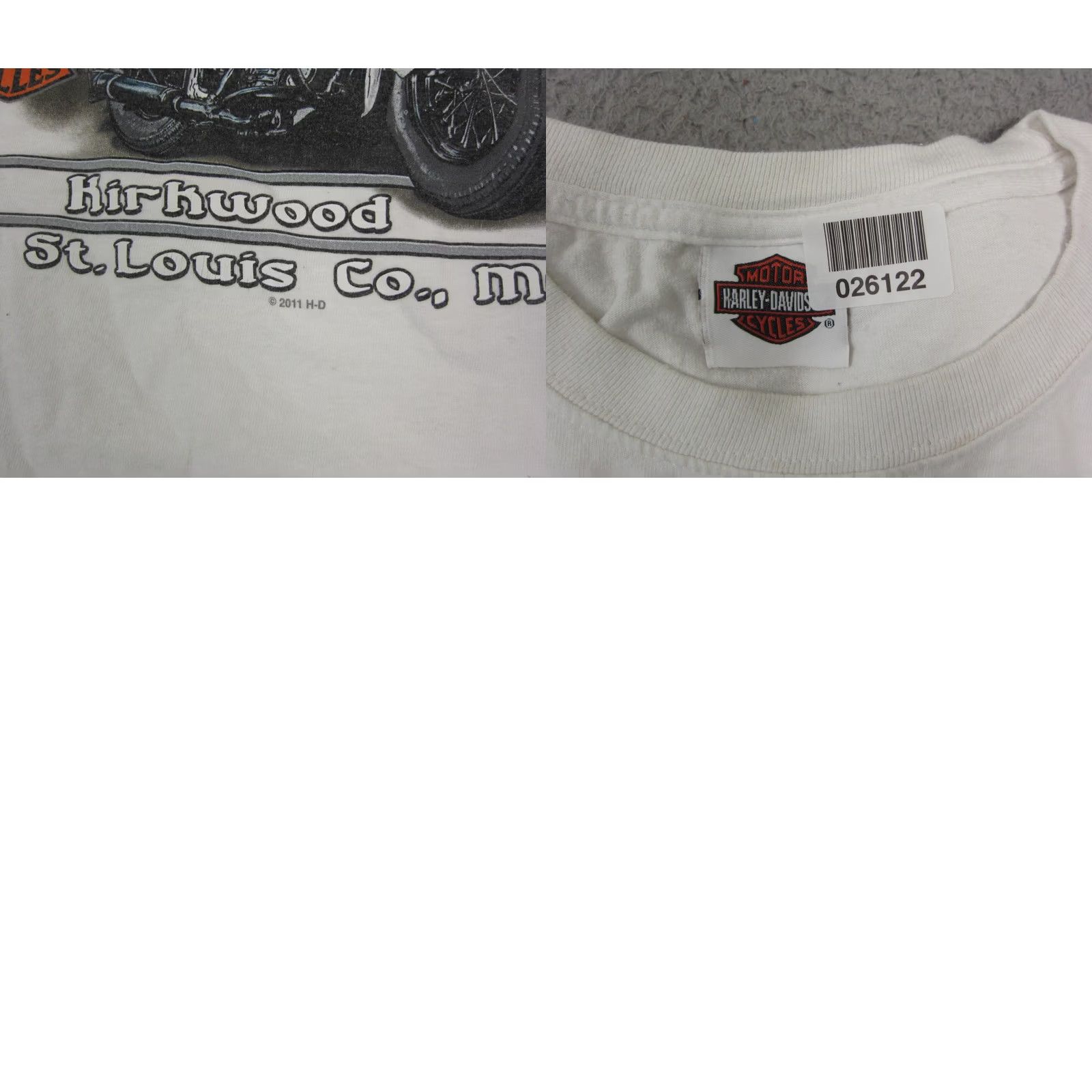 Harley Davidson Harley Davidson Shirt Adult XL White Doc's Kirkwood St Louis Biker Size US XL / EU 56 / 4 - 10 Thumbnail
