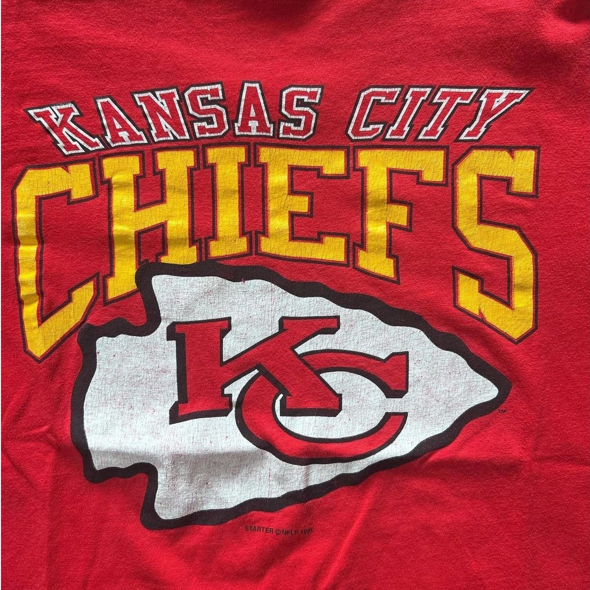 Starter 90s Vintage Kansas City Chiefs Starter Red T Shirt Size L Size US L / EU 52-54 / 3 - 2 Thumbnail