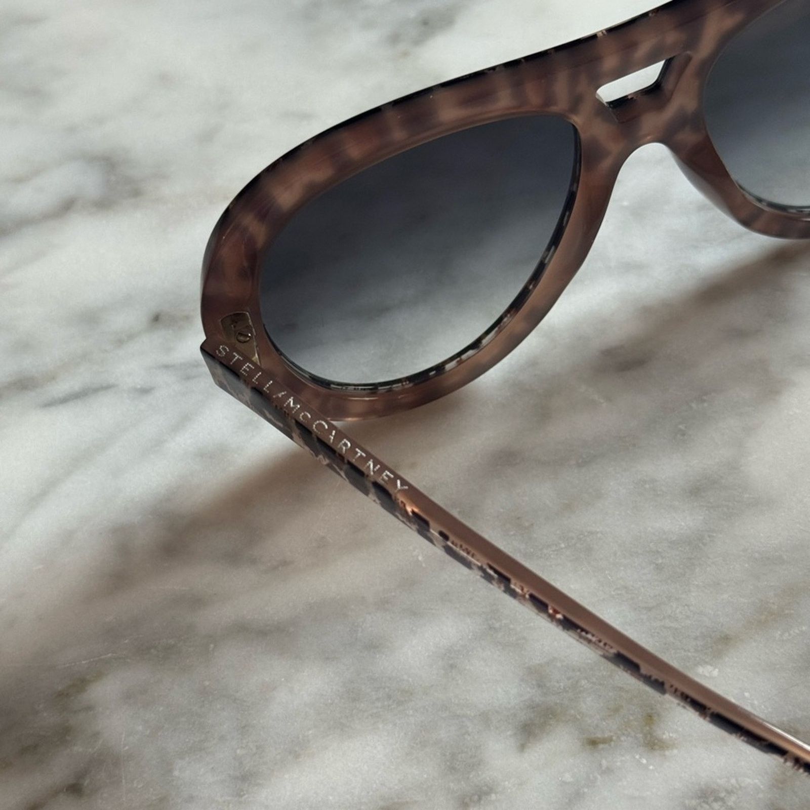 Stella McCartney Stella McCartney Leopard Print Sunglasses Size ONE SIZE - 3 Thumbnail