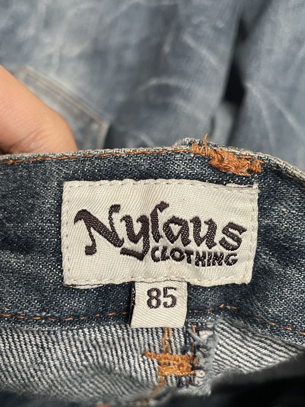 If Six Was Nine × Japanese Brand × Le Grande Bleu (L.G.B.) Vintage Japanese Brand Nylaus Double Waist Jeans 1990s Size US 33 - 8 Thumbnail