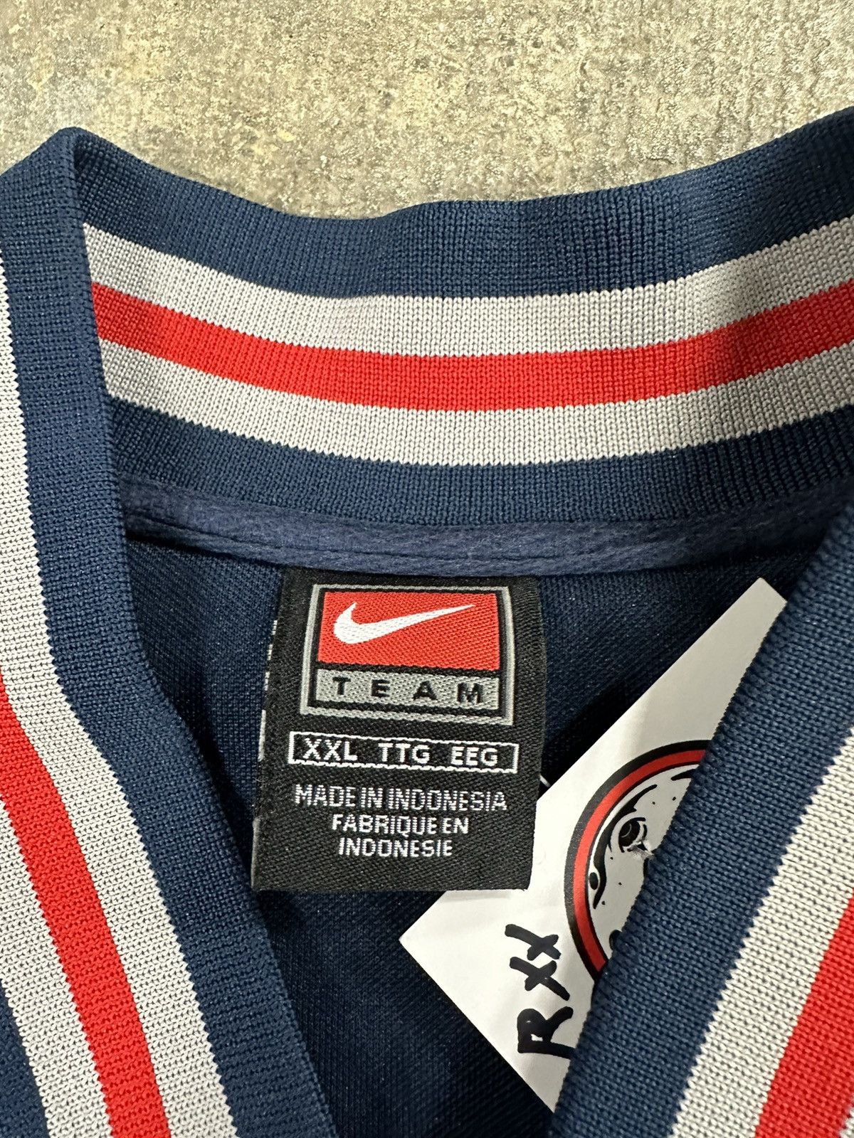 NBA × Nike × Vintage Vintage 90s Nike New Jersey Nets Warm Up Basketball Jersey Size US XXL / EU 58 / 5 - 12 Thumbnail