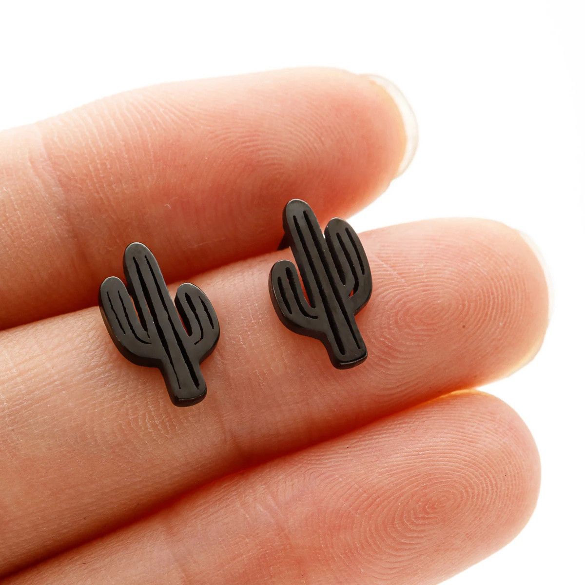 Jewelry Desert Cactus Stud Earrings Charm Earring Gift Size ONE SIZE - 1 Preview