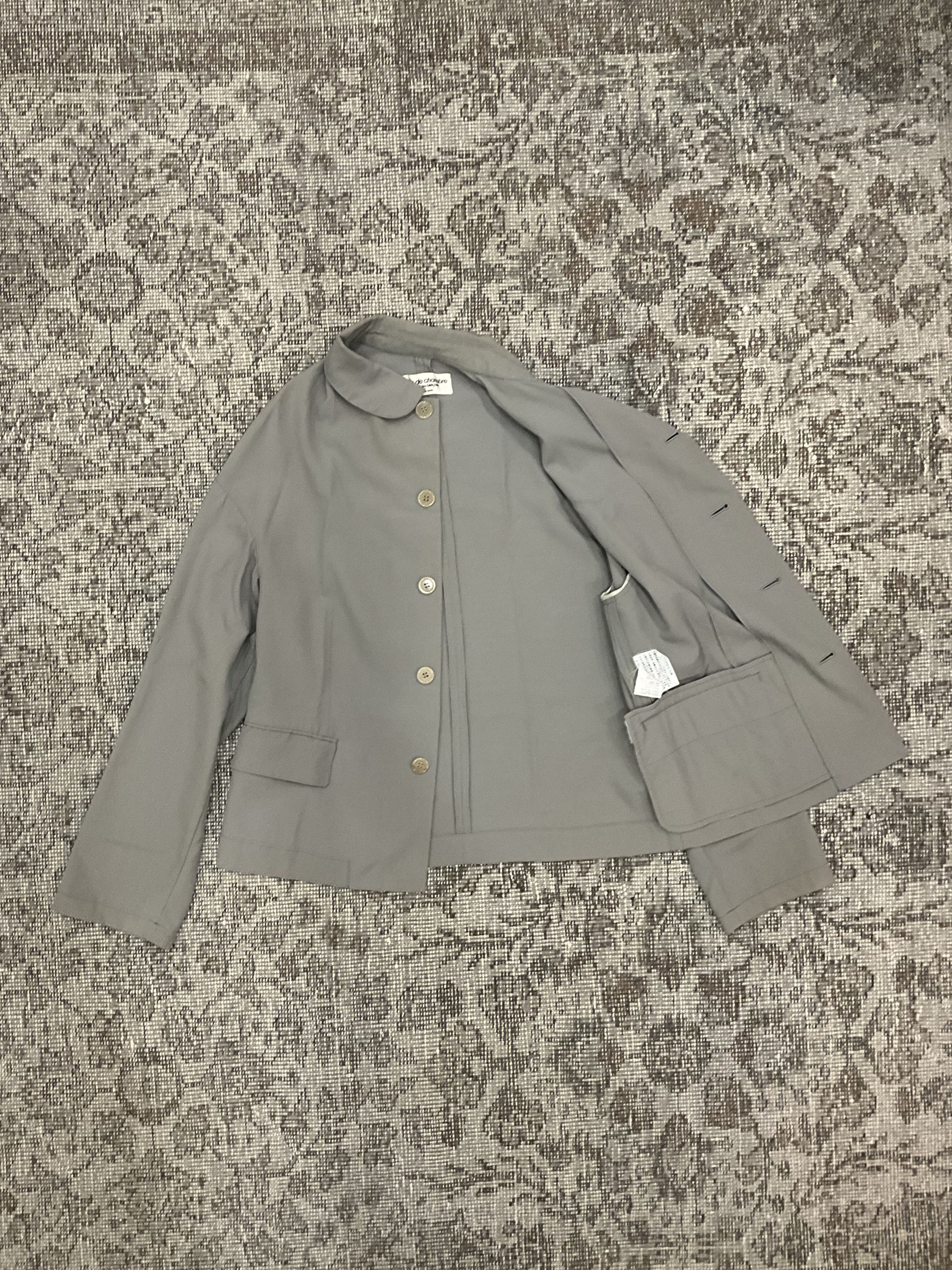 Comme des Garcons Comme des Garçons Robe de Chambre Wool Jacket Grey AD1996 Size US S / EU 44-46 / 1 - 4 Thumbnail