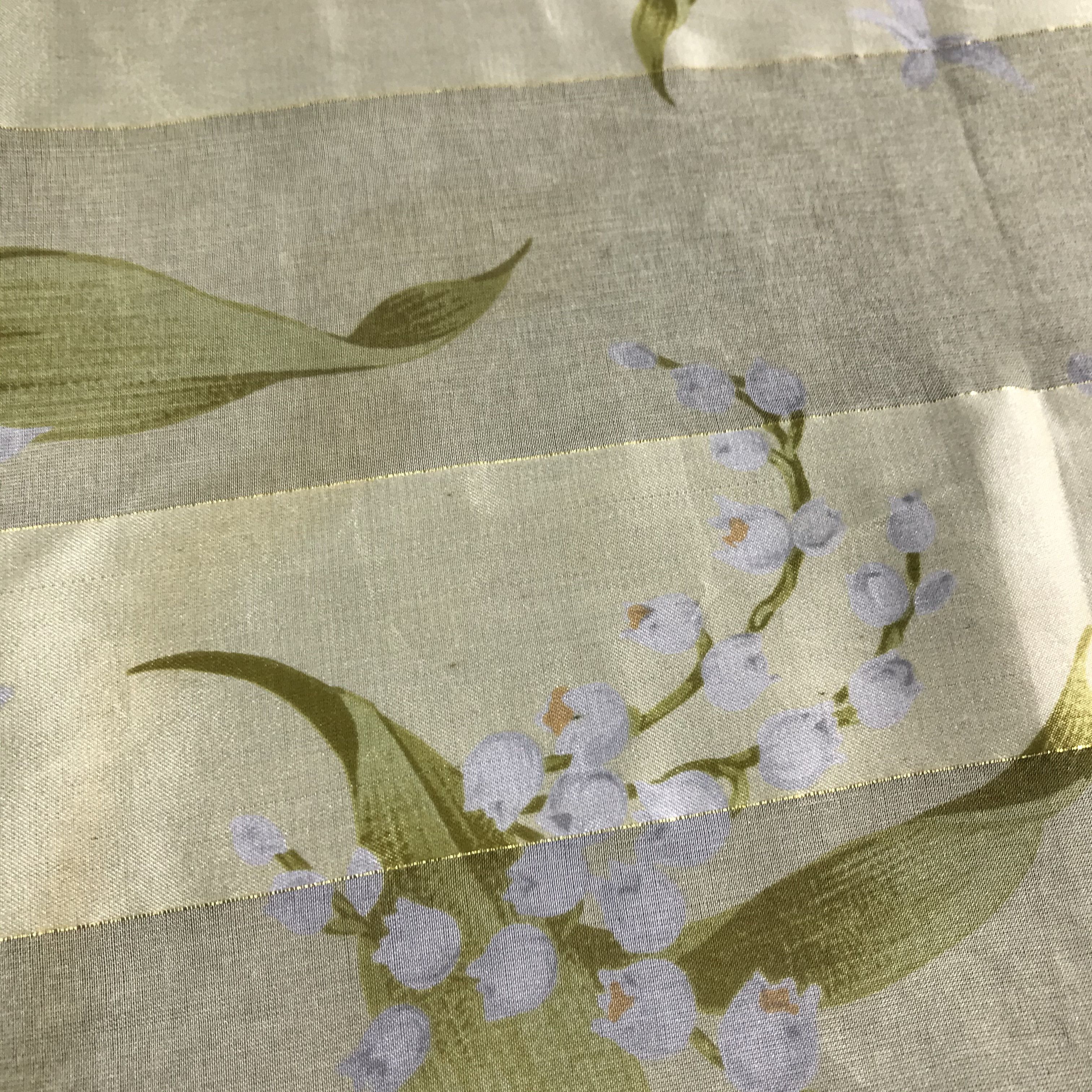 Vintage Vintage Philippe Venet Slit Thread Floral Silk Scarf M88 Size ONE SIZE - 6 Thumbnail