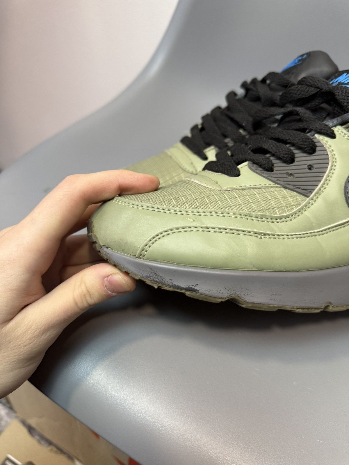 Nike Vintage Nike Air Max 90 Green Size US 8 / EU 41 - 8 Thumbnail