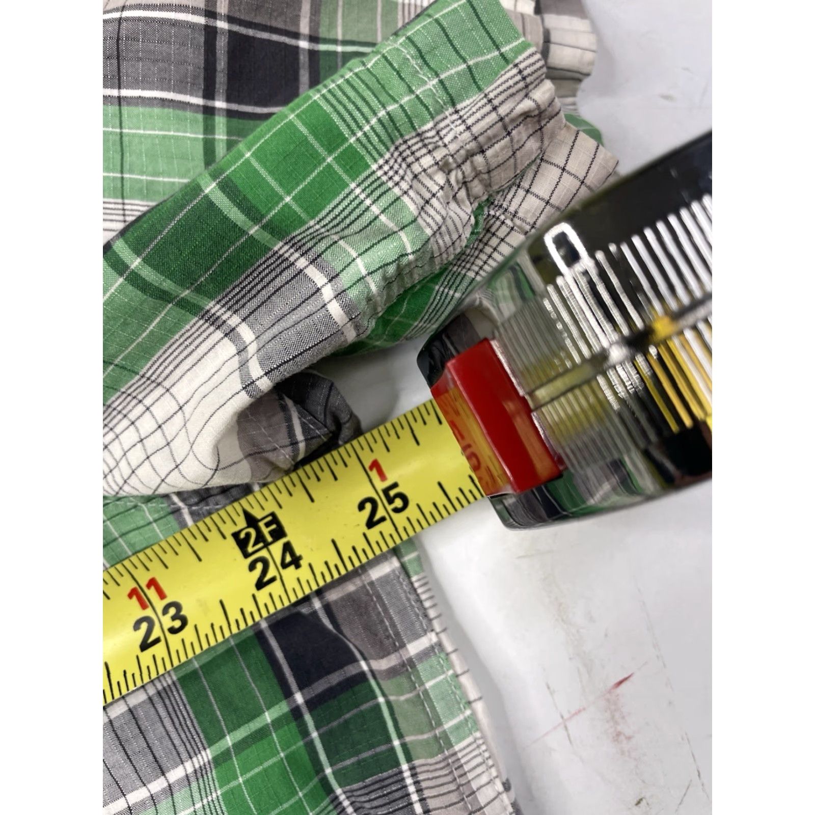 Patagonia Patagonia Shirt Mens XL Plaid Green Three Trees Organic Cotton Button-Up Short Sleeve Casual Workwear Size US XL / EU 56 / 4 - 7 Thumbnail