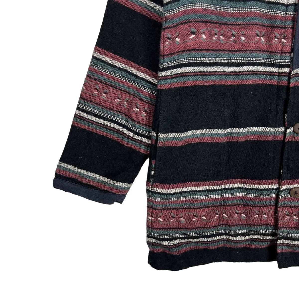 Indigo 🔥 AMINA INDIGO DYED STRIPE HOODIE JACKET Size US M / EU 48-50 / 2 - 4 Thumbnail