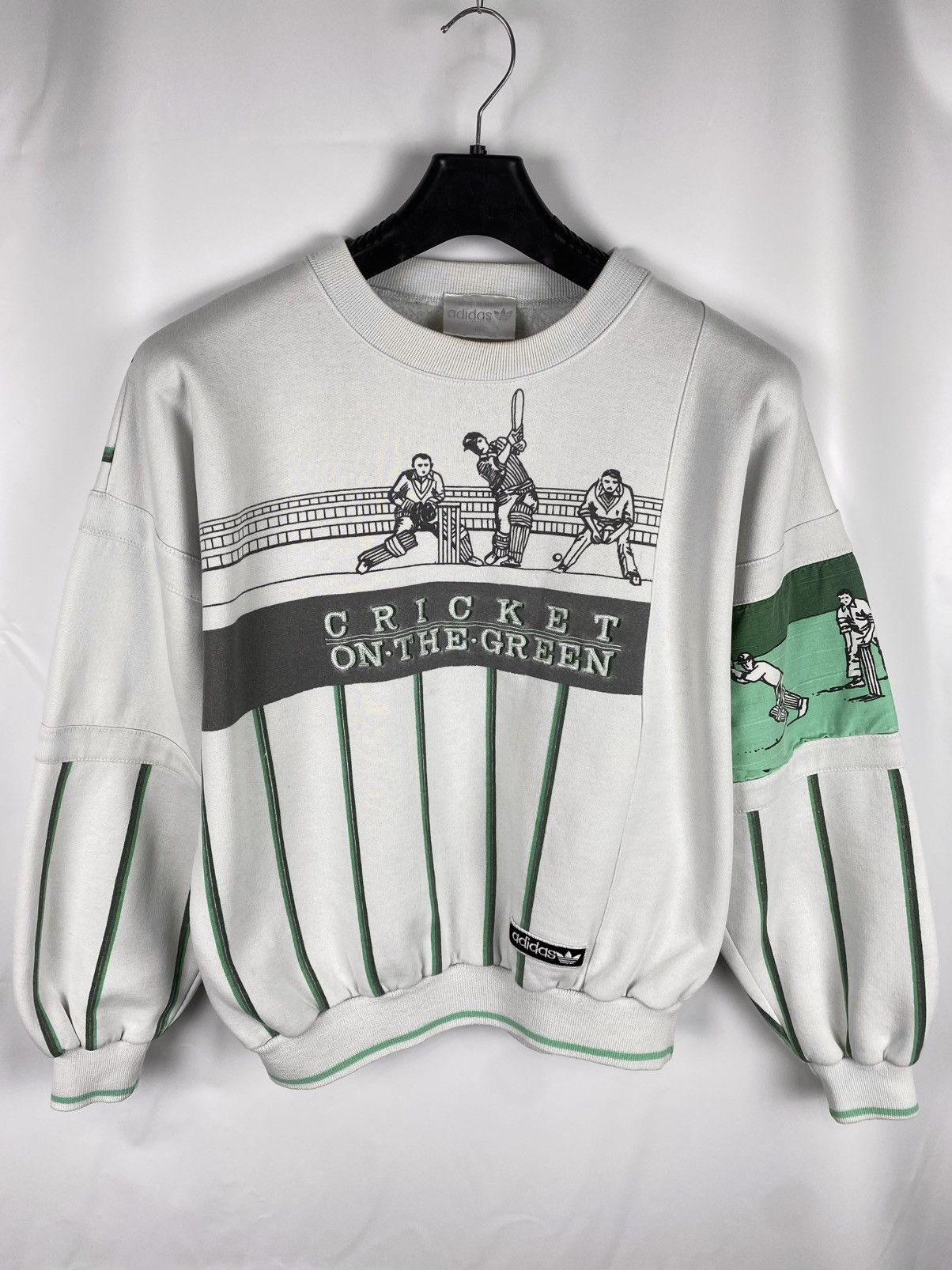 Adidas × Vintage Adidas Vintage 80s Greenewall Cricket Team Sweatshirt 162 S Size US S / EU 44-46 / 1 - 1 Thumbnail