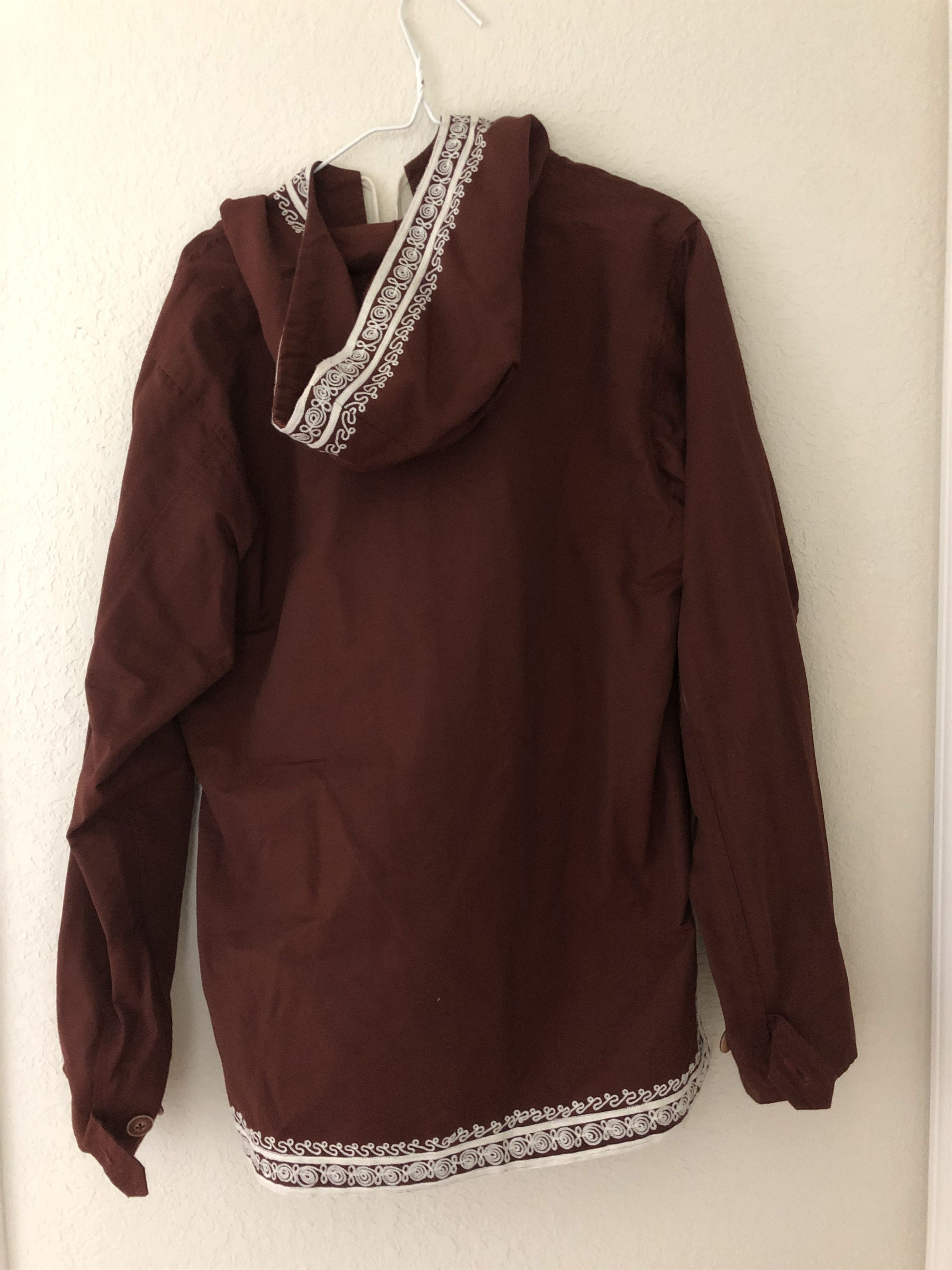 18 East Maroon Hand-Embroidered Anorak Size US S / EU 44-46 / 1 - 3 Thumbnail
