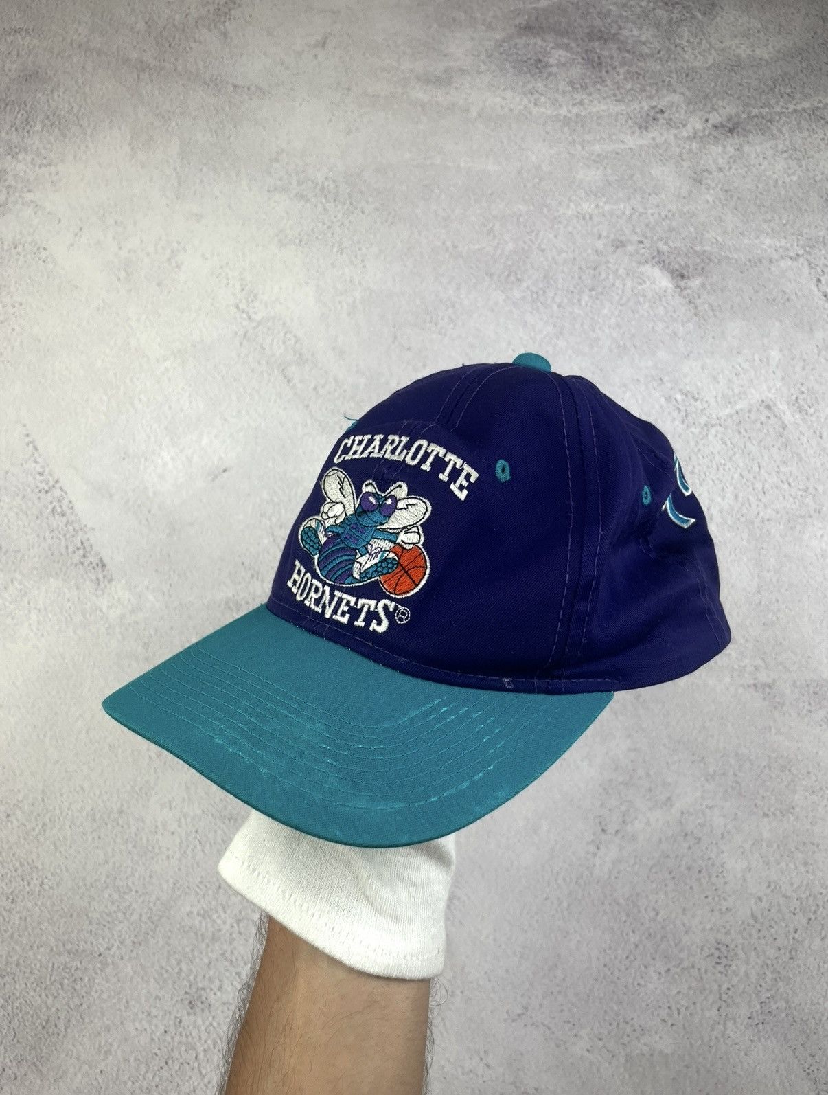 NBA Vintage Charlotte Hornets Hat Sports Specialties Script Size ONE SIZE - 3 Thumbnail