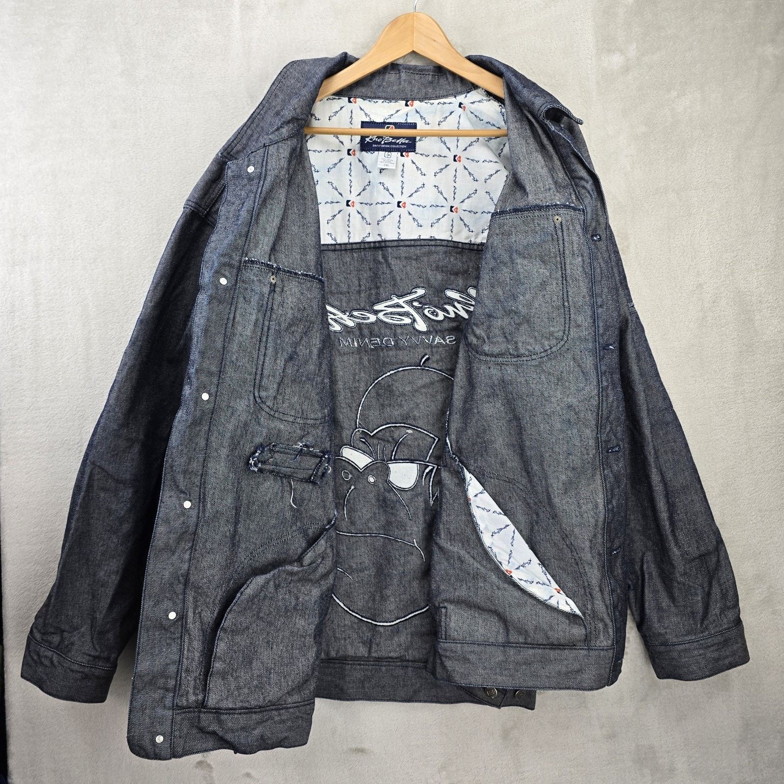 Other Vintage Kno Betta Savvy Denim Jacket Mens XXL Gorilla Y2K Size US XXL / EU 58 / 5 - 6 Thumbnail