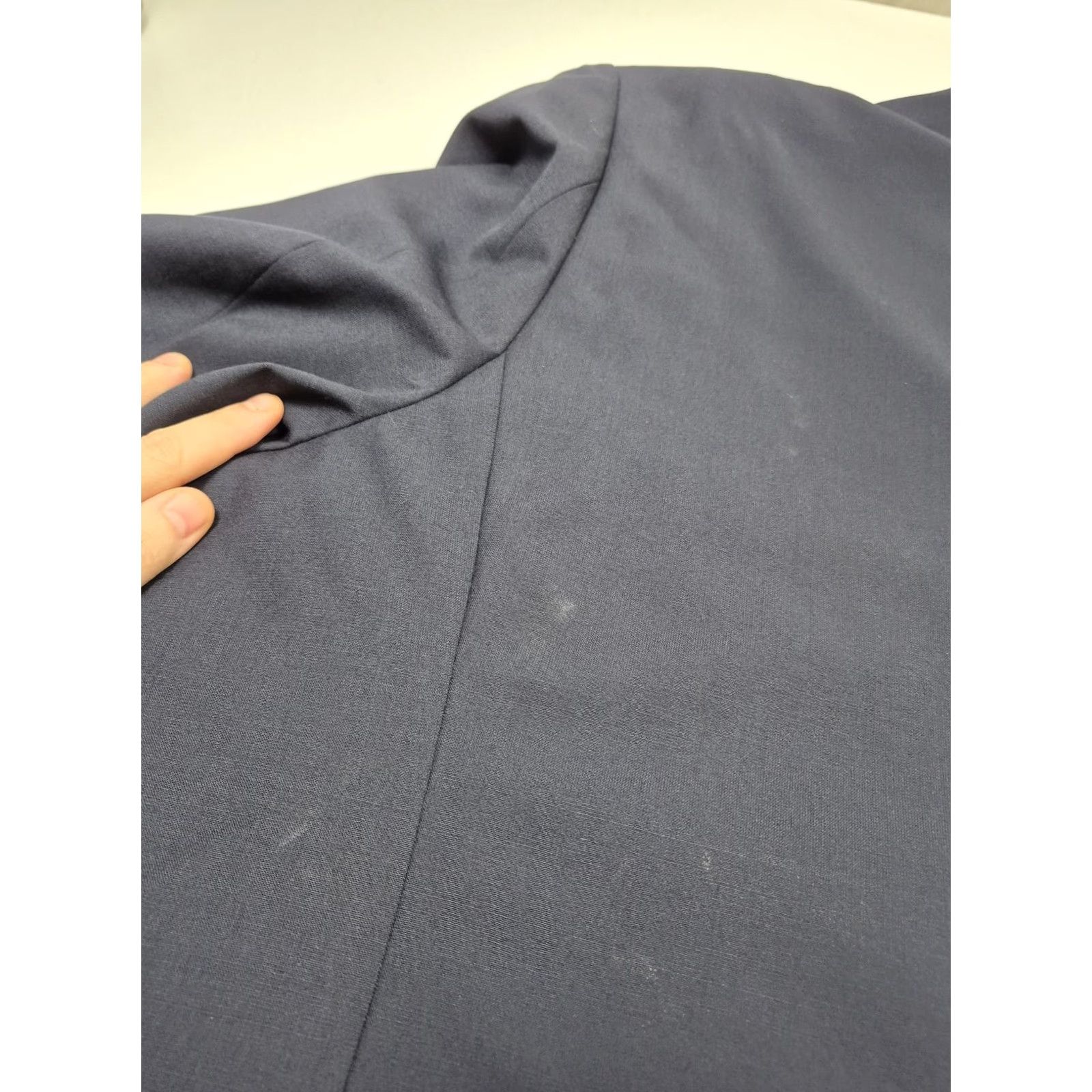Vintage Giles & Jasper Suit Jacket Mens 6XL Blue Wool Stretch Modern Fit 2 Button NWT Size 48R - 6 Thumbnail