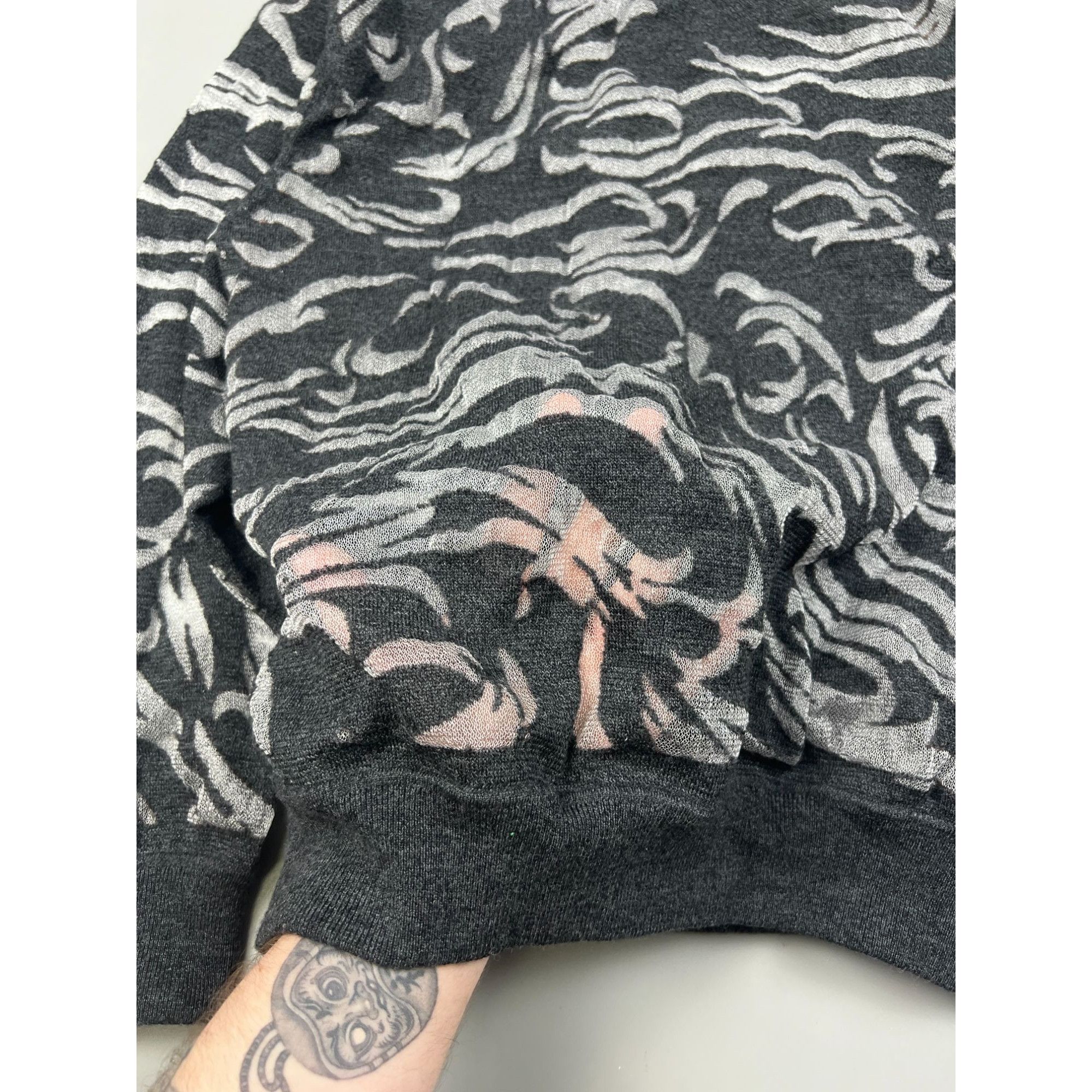Alexander Wang Alexander Wang Transparent Knit Wool Sweatshirt (Y0748) Size S / US 4 / IT 40 - 3 Thumbnail