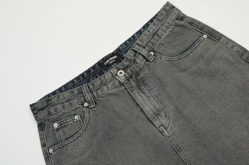 Jean American high street retro loose washed jeans Size US 32 / EU 48 - 3 Thumbnail