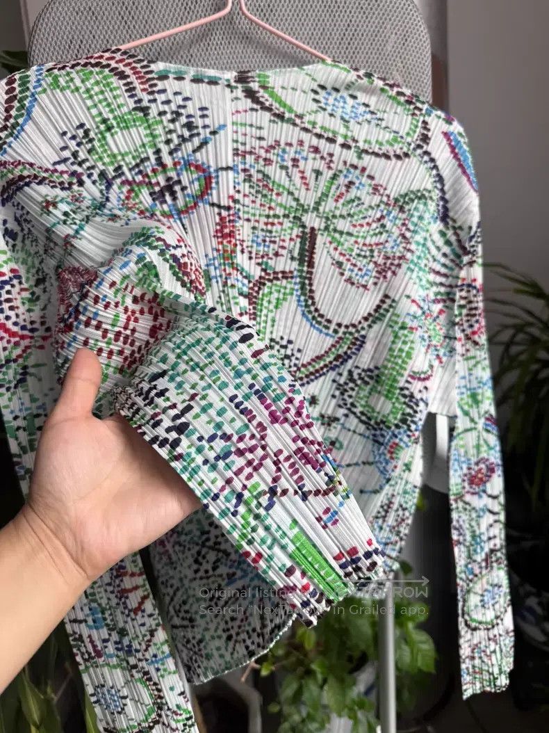 Issey Miyake Issey Miyake White Firework Pattern Cardigan Coat Size XXL / US 16-18 / IT 52-54 - 8 Thumbnail
