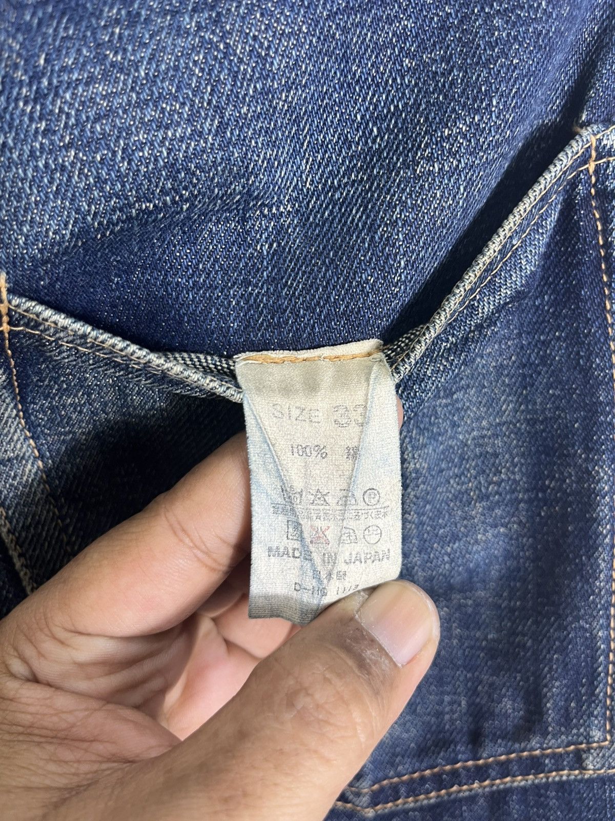 Vintage Vintage 90’s Orizonti Selvedge Denime Size US 33 - 4 Thumbnail