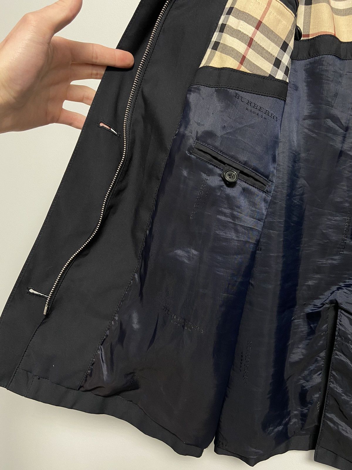 Burberry Burberry Trench Coat Dark Blue Size S / US 4 / IT 40 - 13 Thumbnail