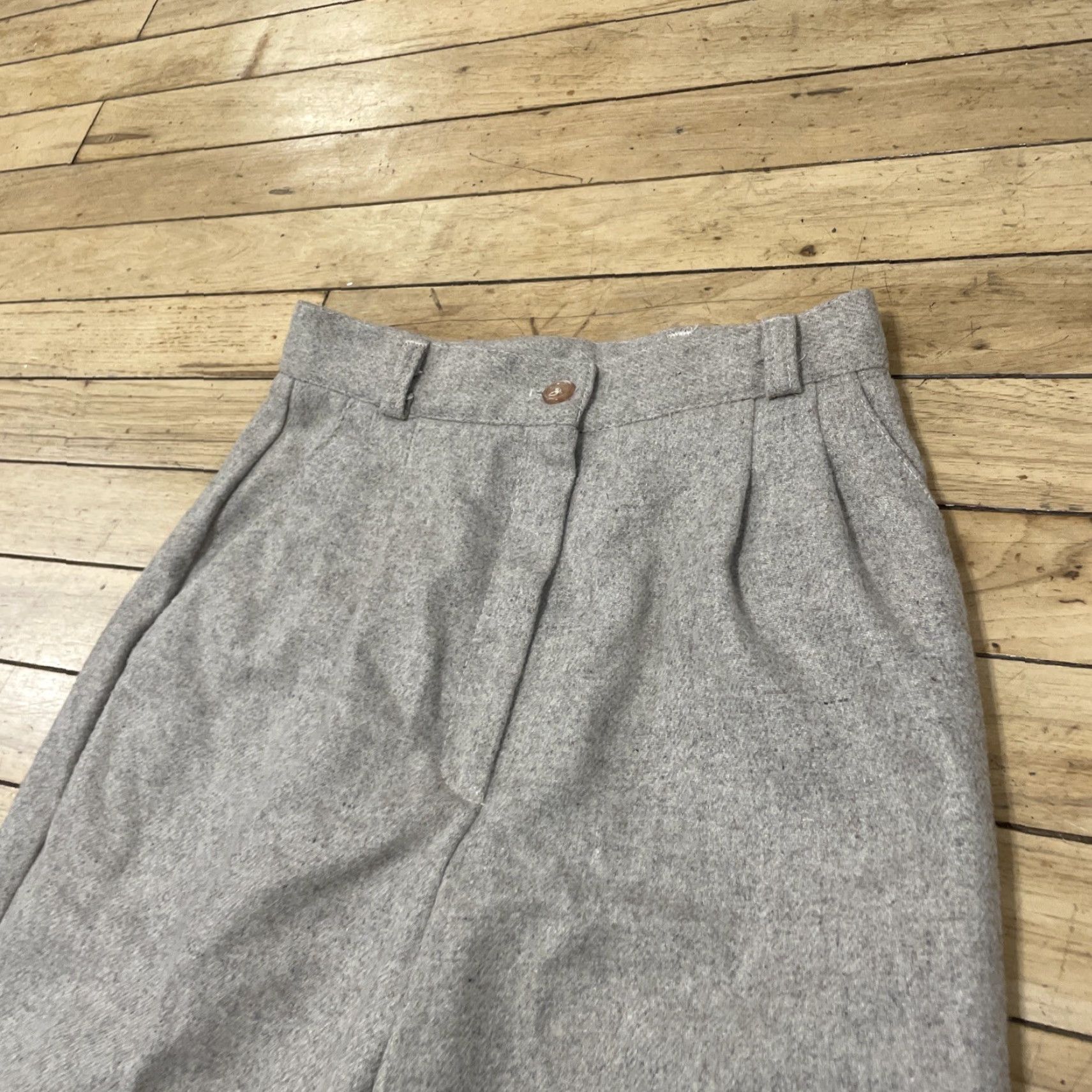 Vintage VINTAGE Contempo Wool Pants Women 22x33 Cream Tweed Old Money S-35- 3 Contempo Size 40" / US 18 - 5 Thumbnail