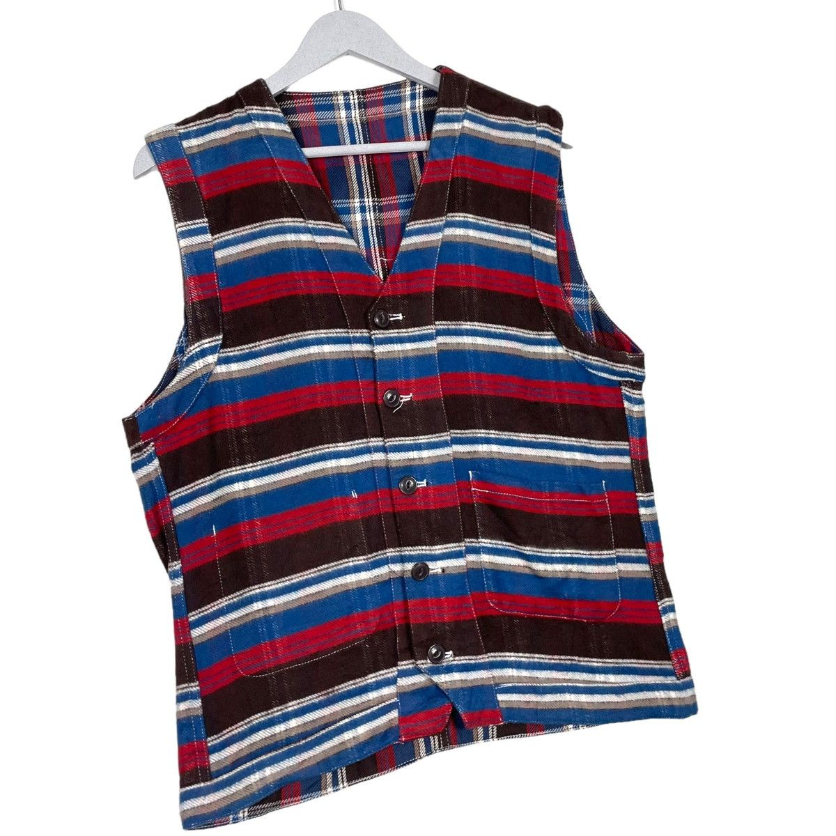 Global Work × Japanese Brand × Toyo Enterprises 💥NATIVE STYLE BUTTON VEST Size US L / EU 52-54 / 3 - 3 Thumbnail