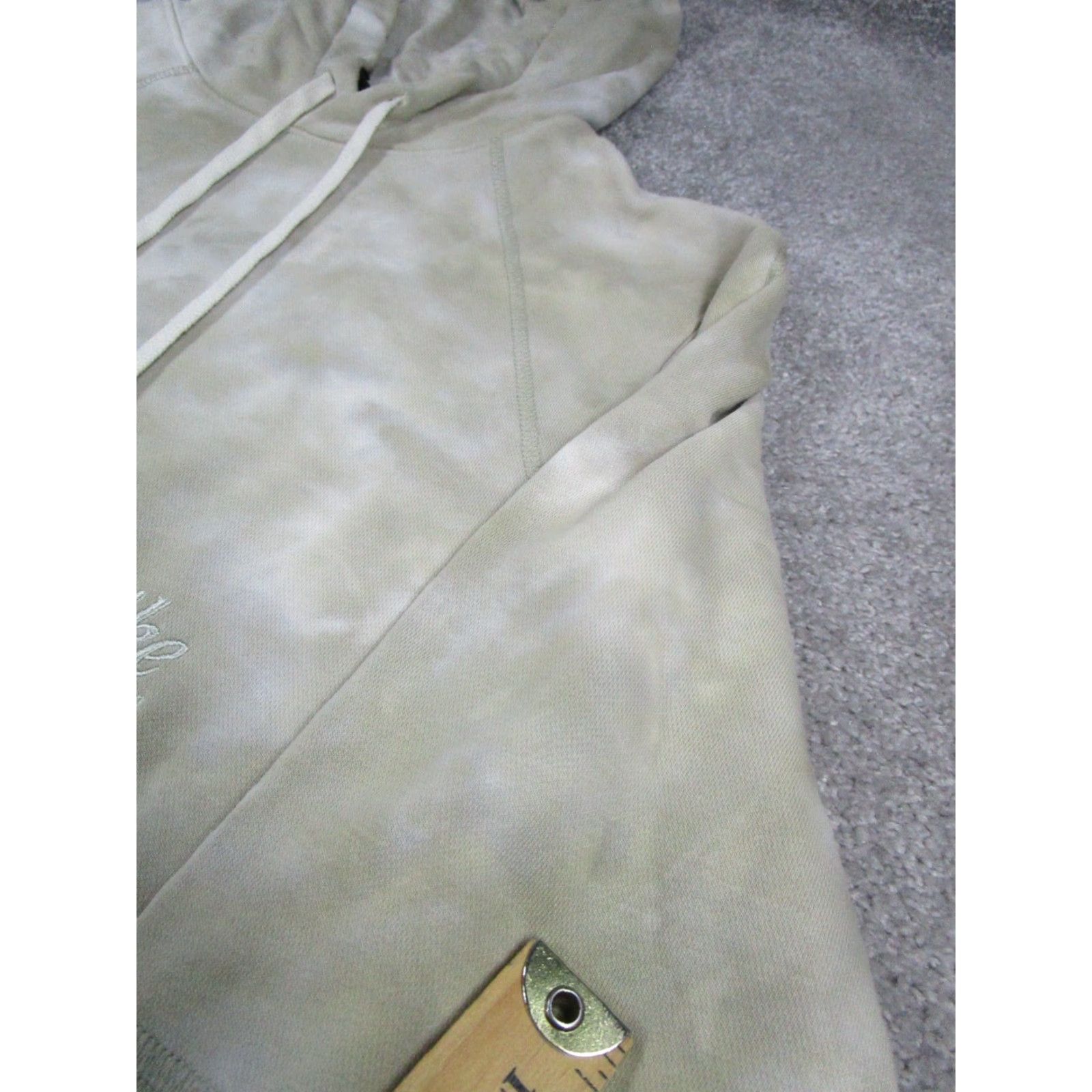 Nike Nike Hoodie Womens XS Beige White Cotton Pullover Crew Neck Tie Dye Regular Fleece Gym & Training Womens Size XS / US 0-2 / IT 36-38 - 5 Thumbnail