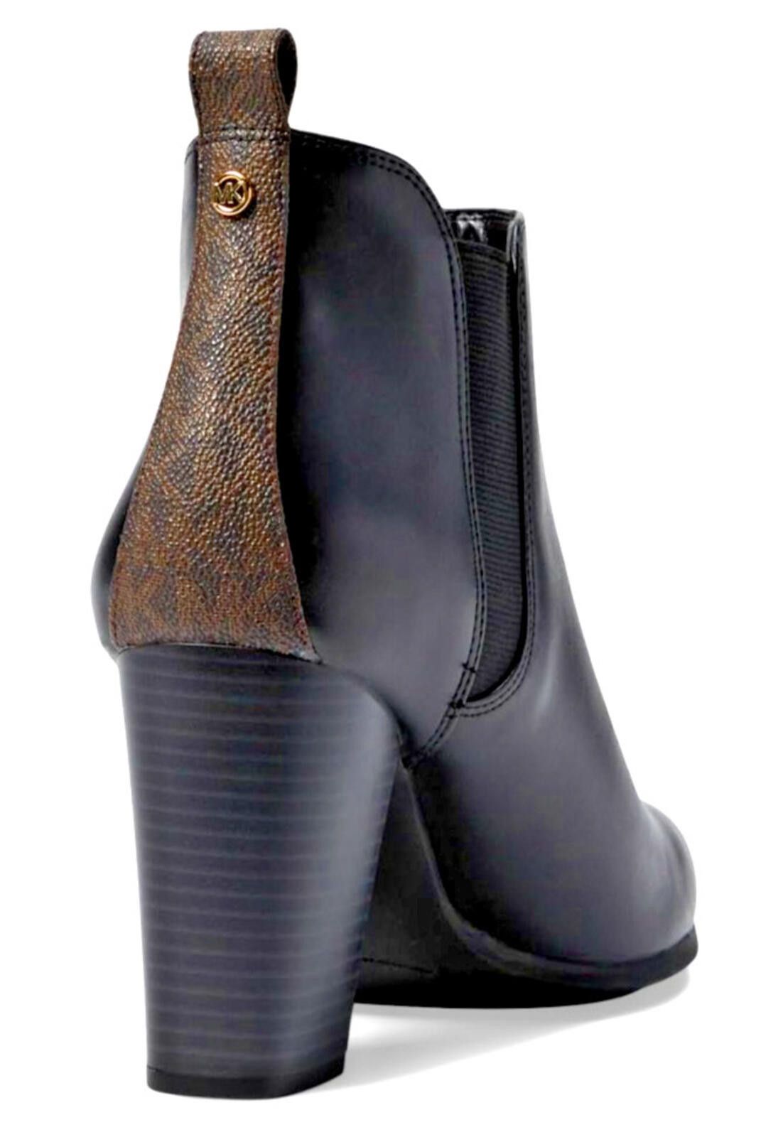 Michael Kors Michael Kors Boots Evaline Heeled Bootie Black & Brown 8 M Size US 8 / IT 38 - 1 Thumbnail