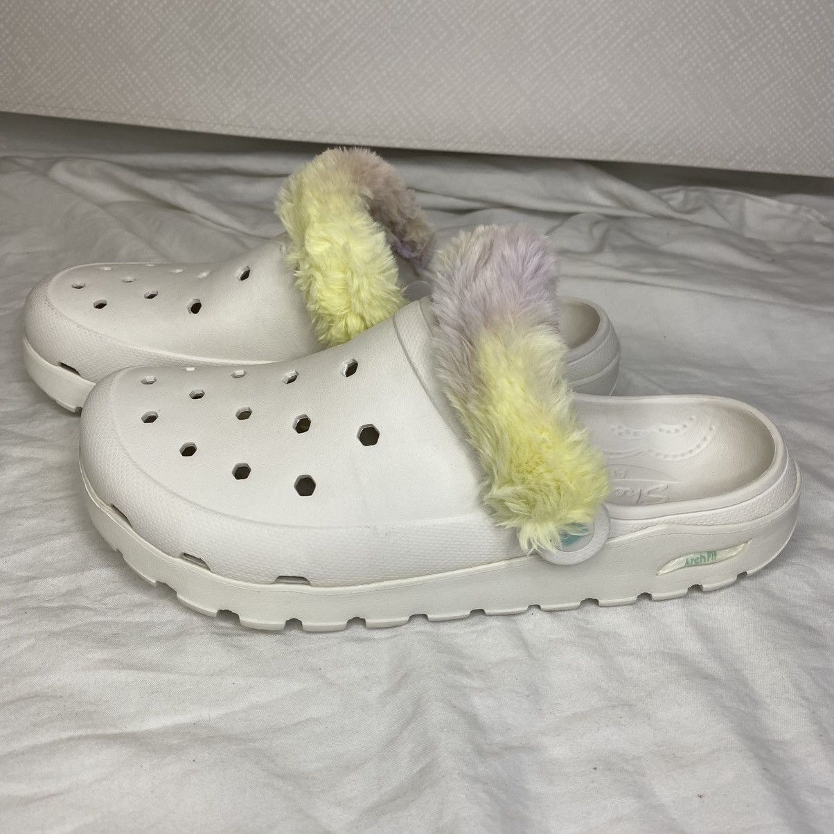 Other Skechers Foamies ArchFit Clogs Womens White Sz 10 Slides EUC Size US 10 / IT 40 - 3 Thumbnail