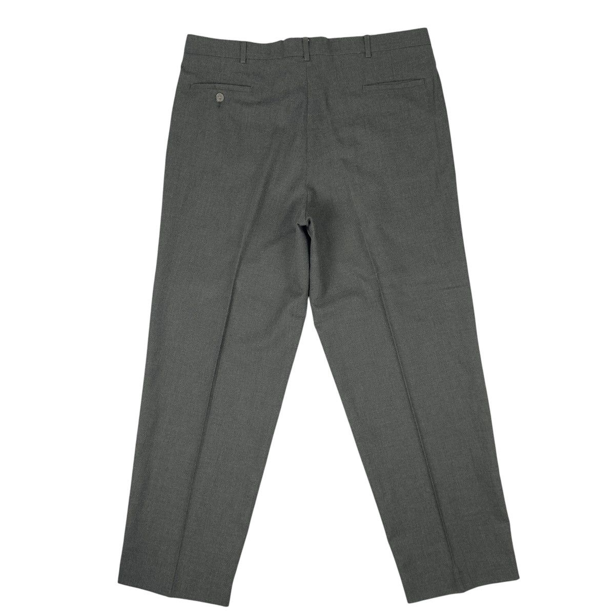 Farah Farah Trousers Men 39x30 Olive Formal Pleated Classic Size 40R - 2 Thumbnail