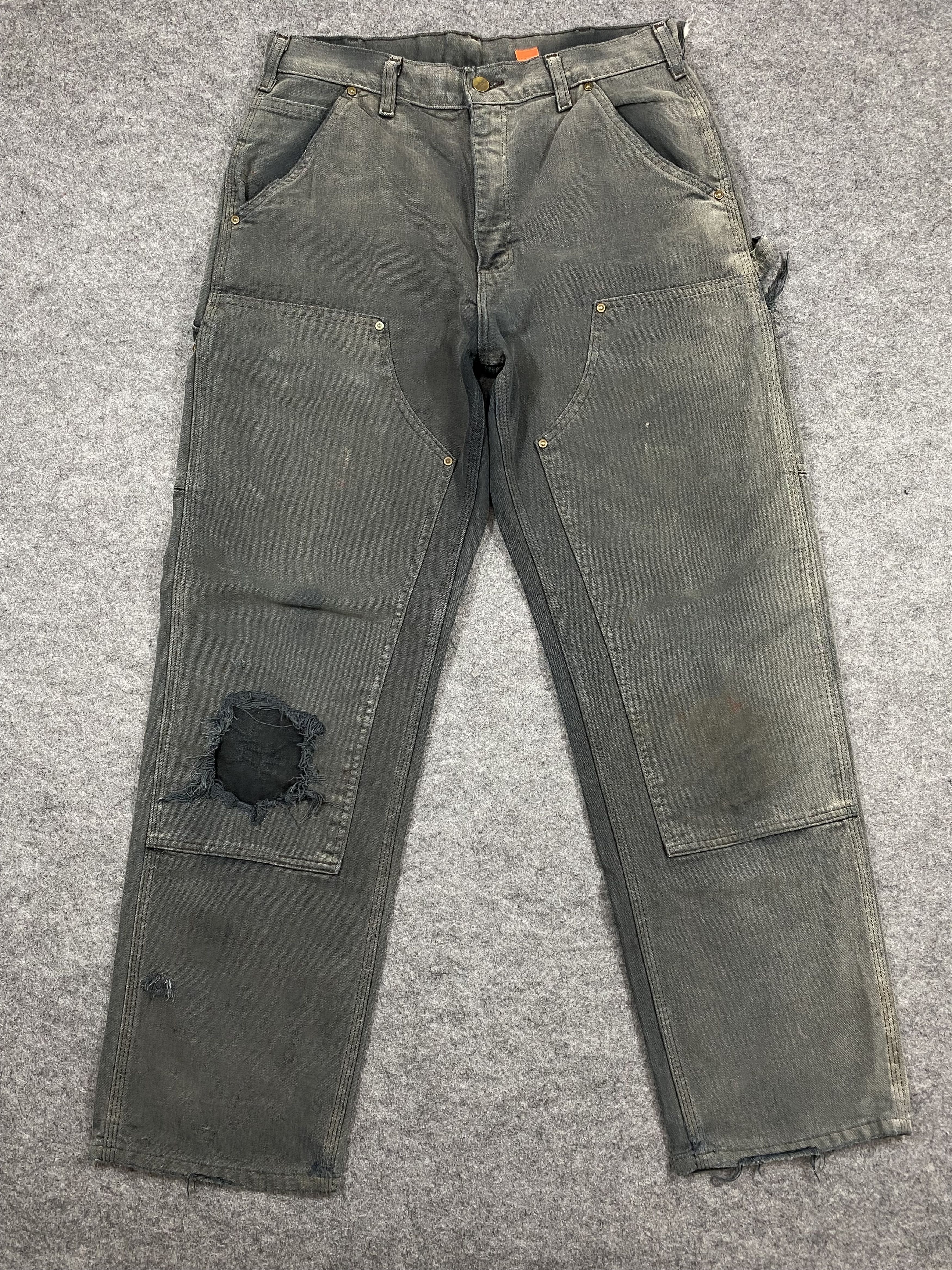 Carhartt Vintage distressed Carhartt double knee-CP343 Size US 31 - 1 Thumbnail