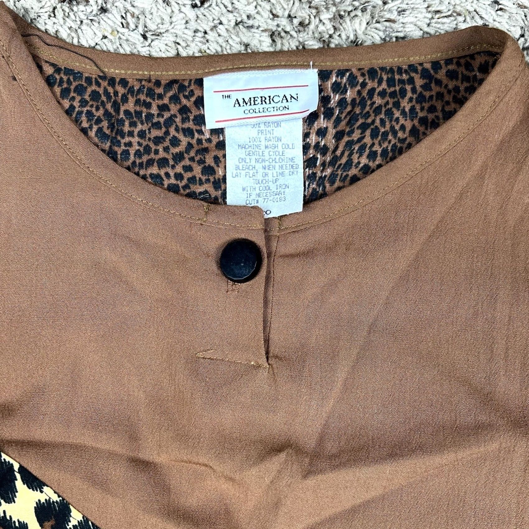 Vintage VINTAGE The American Collection Geometric Pattern Light Weight Pullover Women's Large Brown 90s 80s 90s Party Size L / US 10 / IT 46 - 5 Thumbnail
