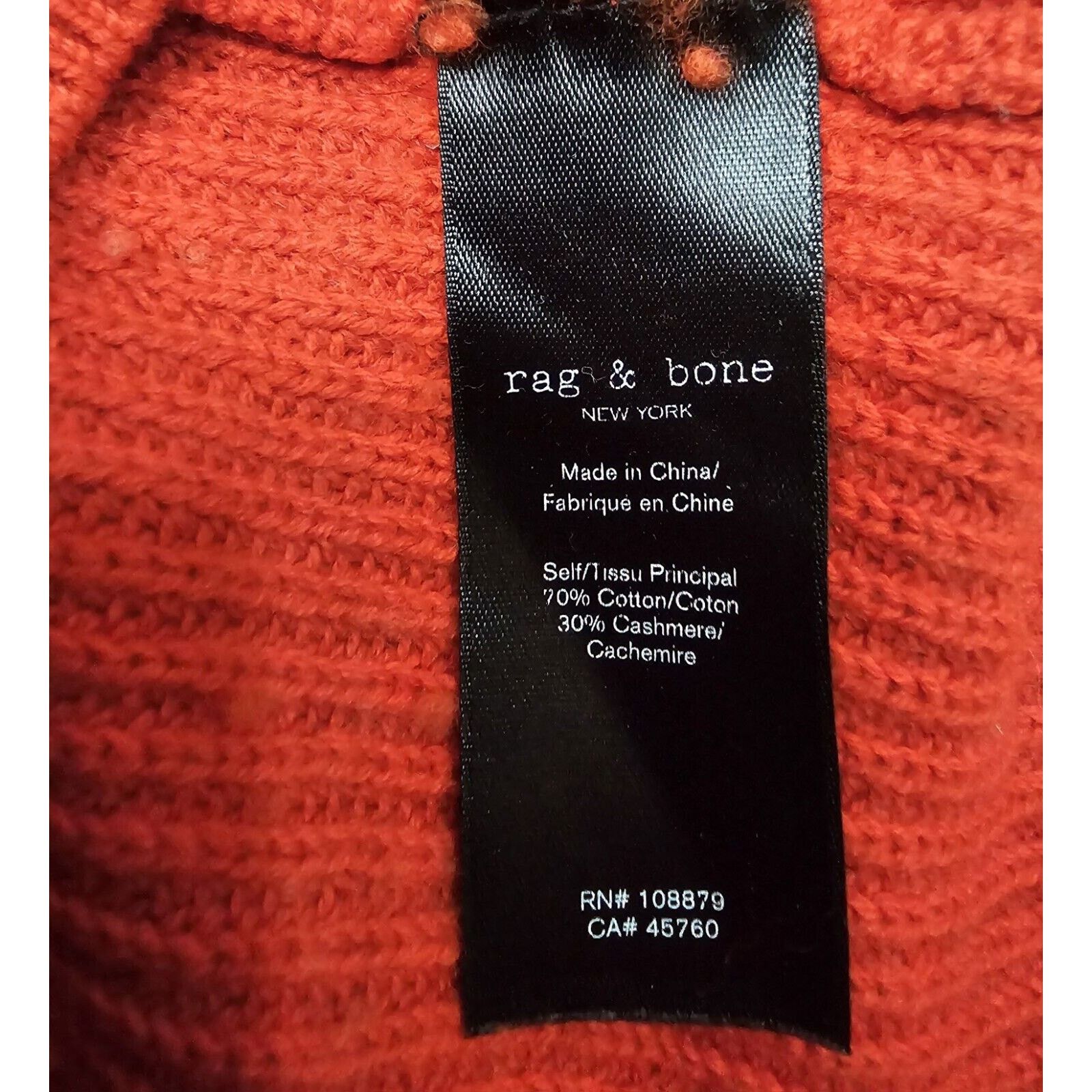 Rag & Bone rag & bone Ann Cotton Cashmere Crew Relaxed Fit Sweater $350 Size S / US 4 / IT 40 - 12 Thumbnail