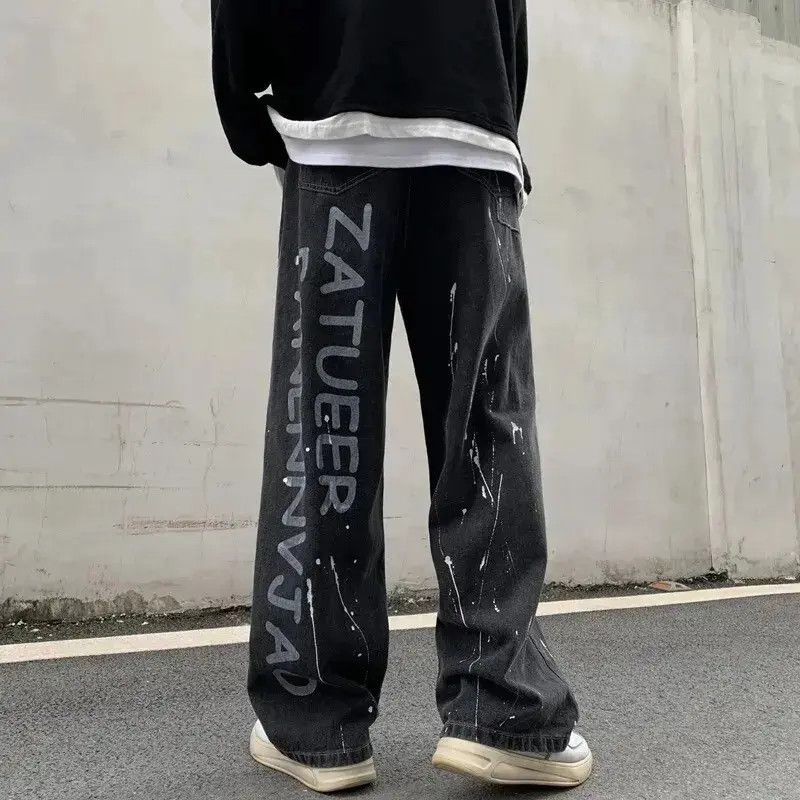 Japanese Brand × Jean Bandana Patchwork Straight Leg Baggy Jeans Size US 30 / EU 46 - 4 Thumbnail