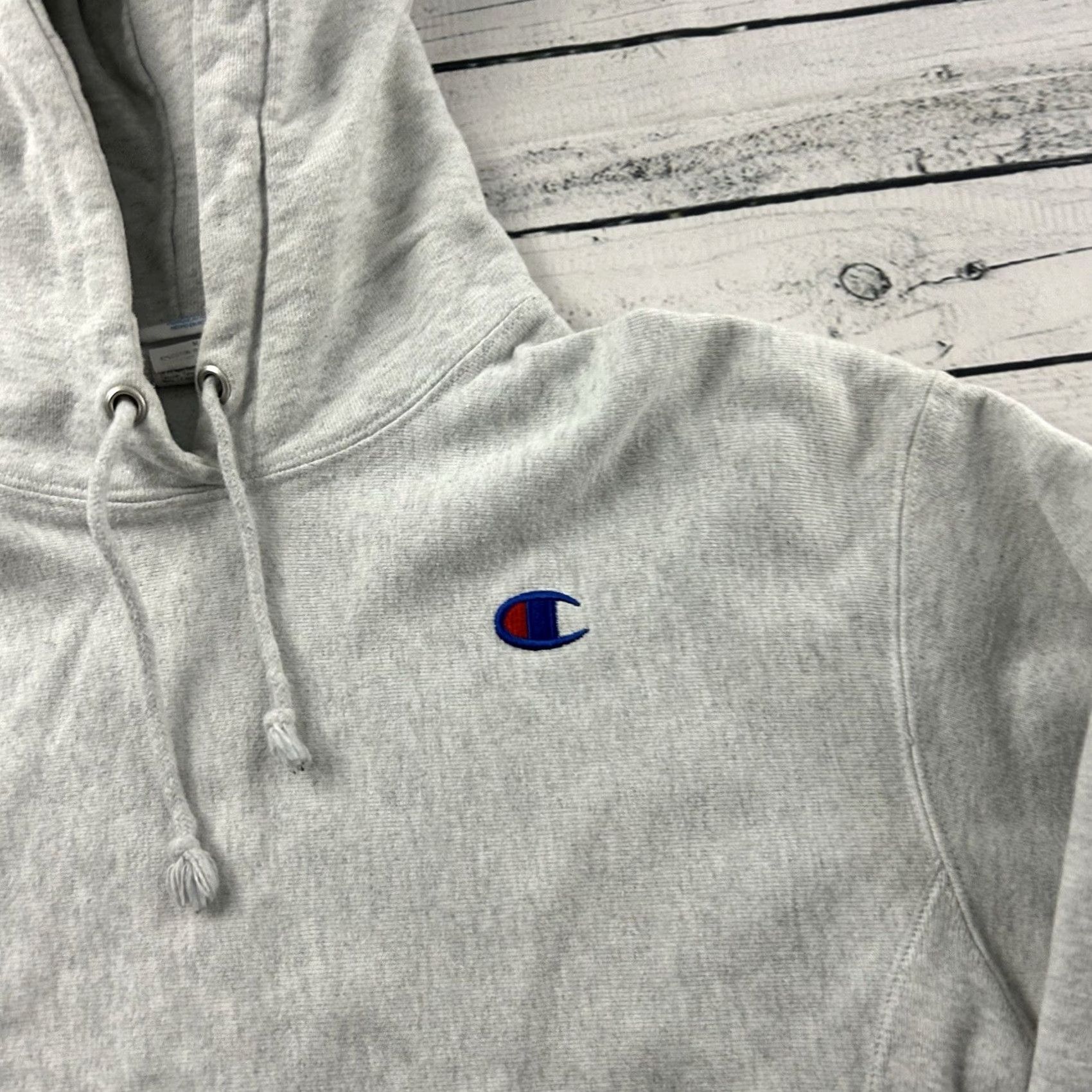 Champion Champion Reverse Weave Hoodie Sweatshirt Women's M Gray Pullover Reversible Activewear Size M / US 6-8 / IT 42-44 - 2 Thumbnail