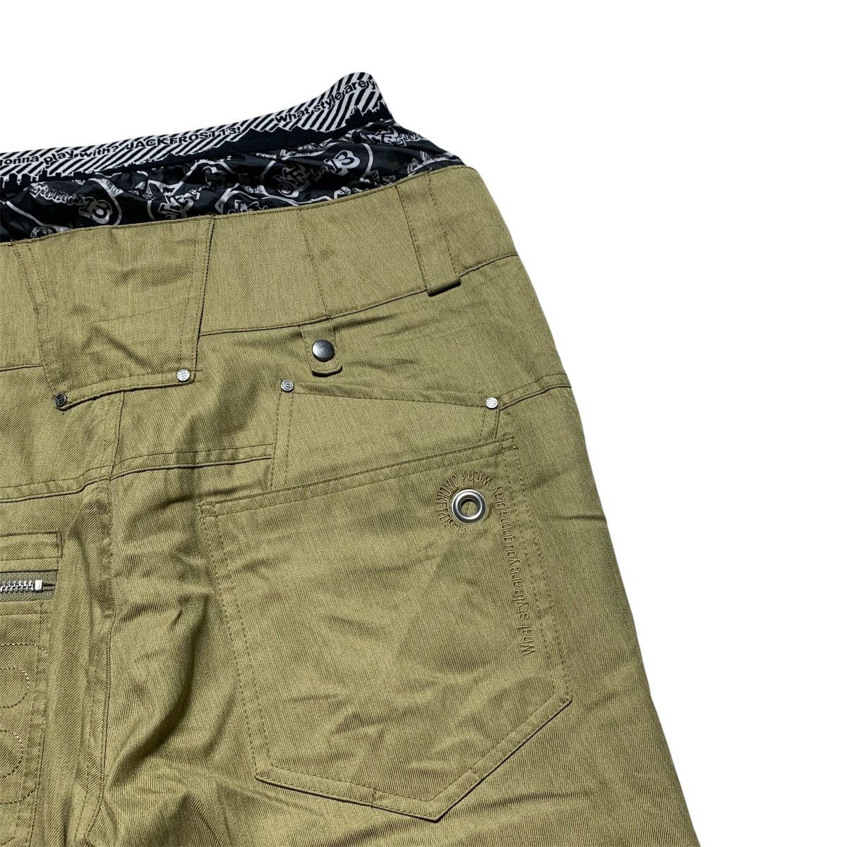 Japanese Brand Double Waist Jack Frost 13 Bondage Flare Multipocket Pants Size US 36 / EU 52 - 8 Thumbnail