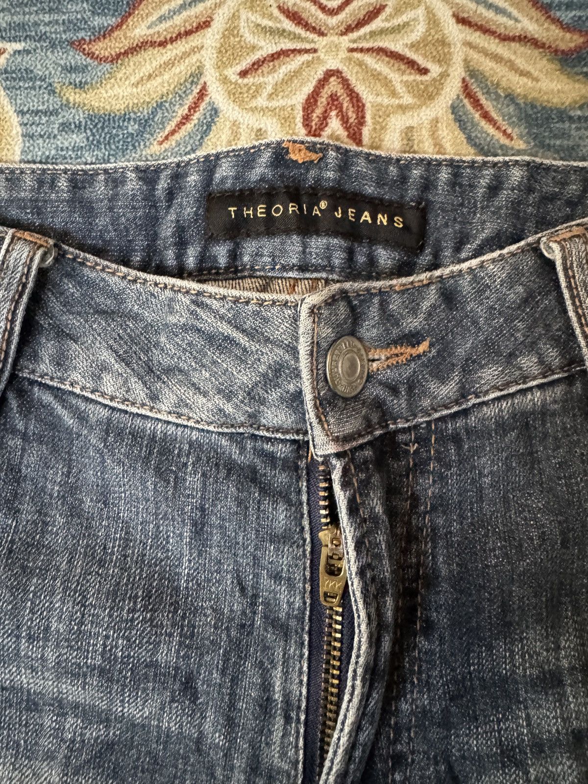 Designer × Japanese Brand 🔥 Flare X Theoria Jeans Size US 32 / EU 48 - 6 Thumbnail