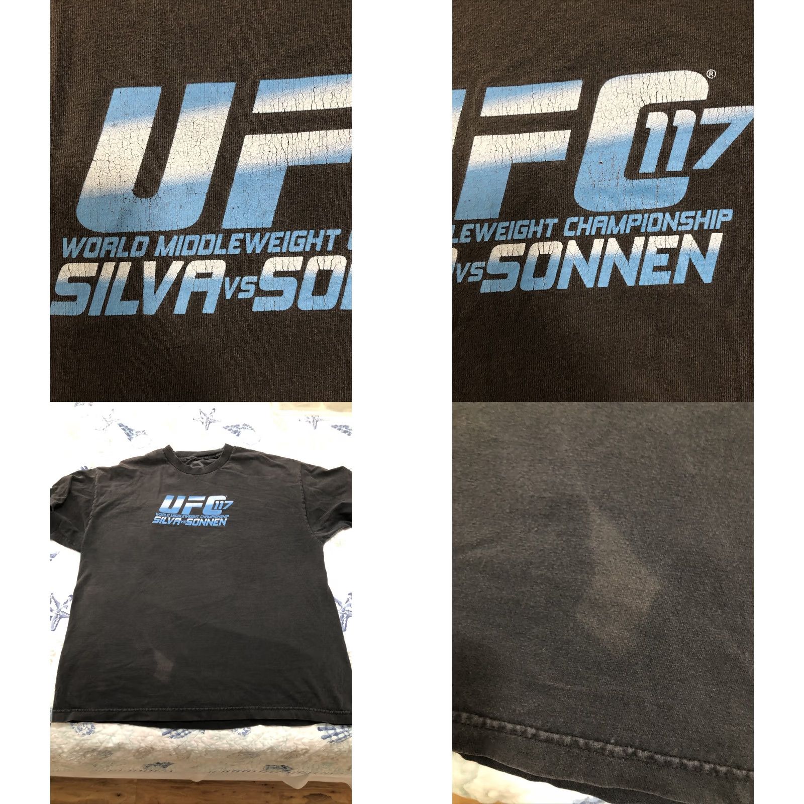UFC UFC Silva & Sonnen 2012 UFC 117 T-shirt Double Sided Middleweight Championship XL Black Size US XL / EU 56 / 4 - 8 Thumbnail